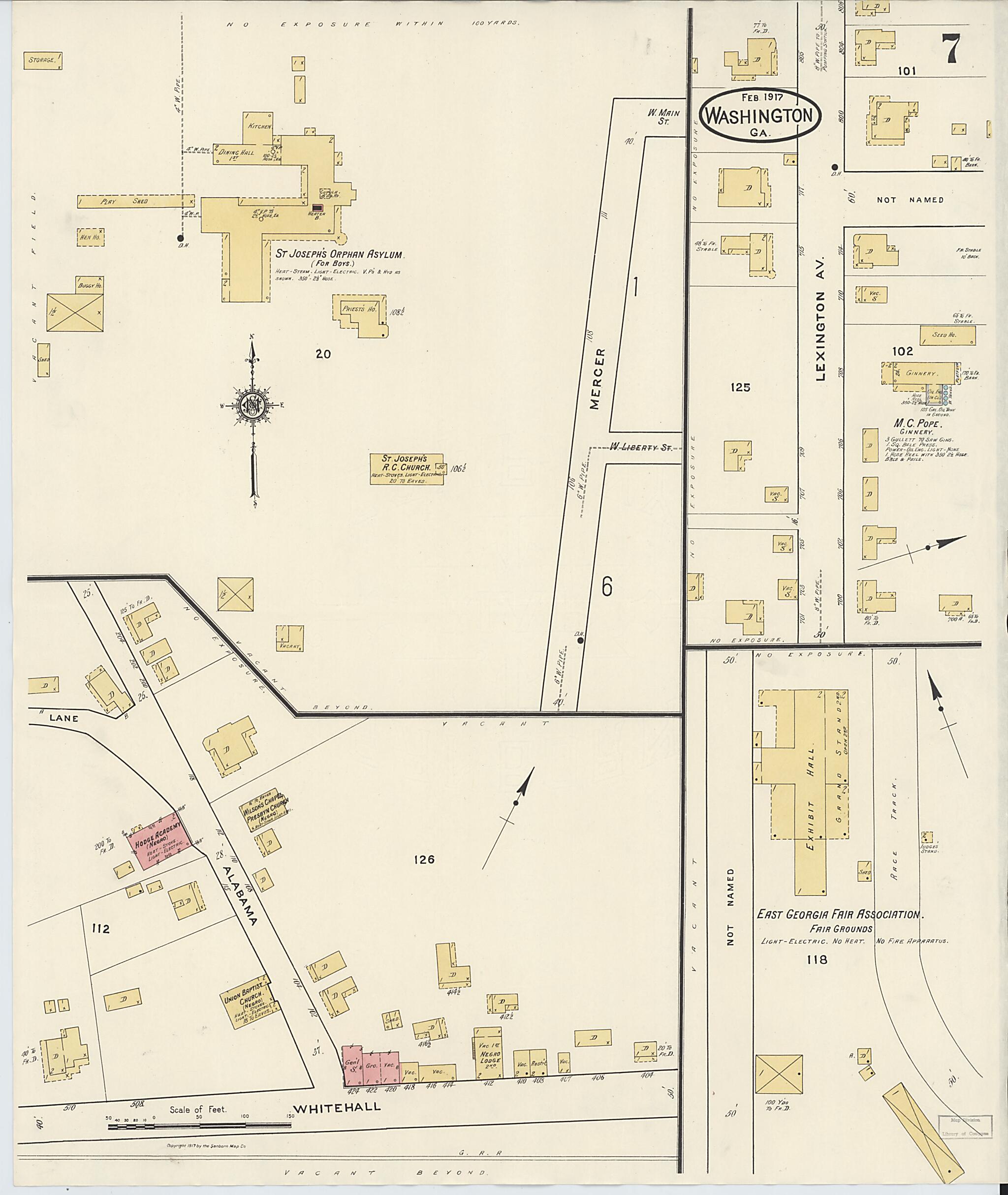 This old map of Wilkes County, Washington was created by Sanborn Map Company in 1917