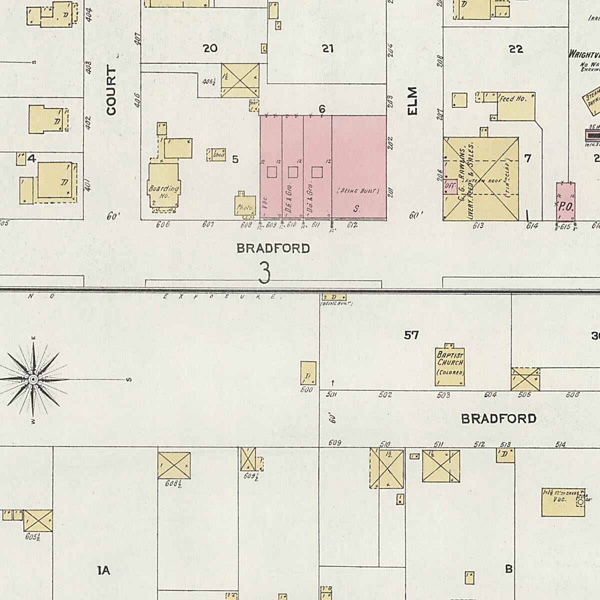 This old map of Wrightsville, Johnson County, Georgia was created by Sanborn Map Company in 1906