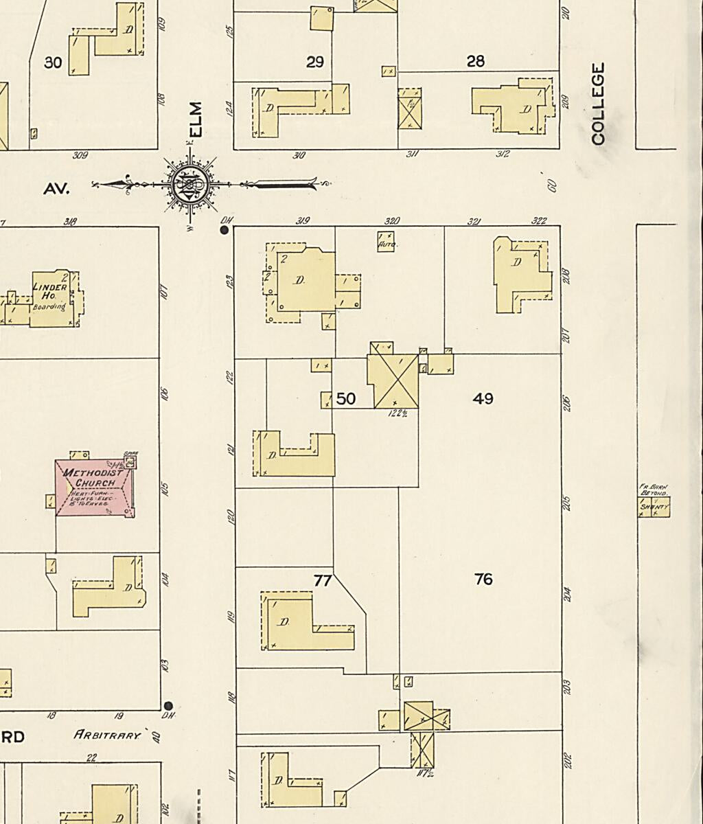 This old map of Wrightsville, Johnson County, Georgia was created by Sanborn Map Company in 1913