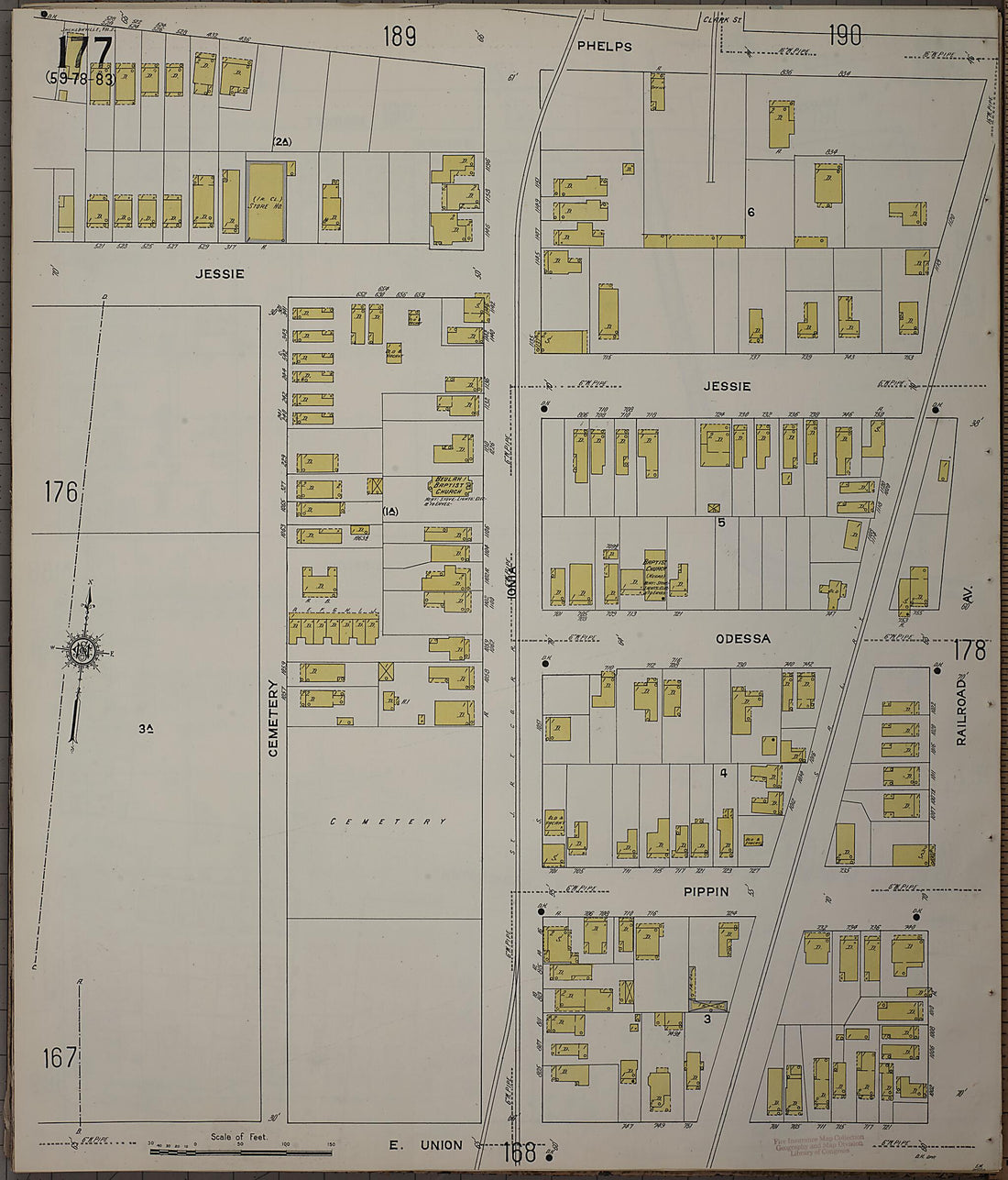 This old map of Jacksonville, Duval County, Florida was created by Sanborn Map Company in 1913