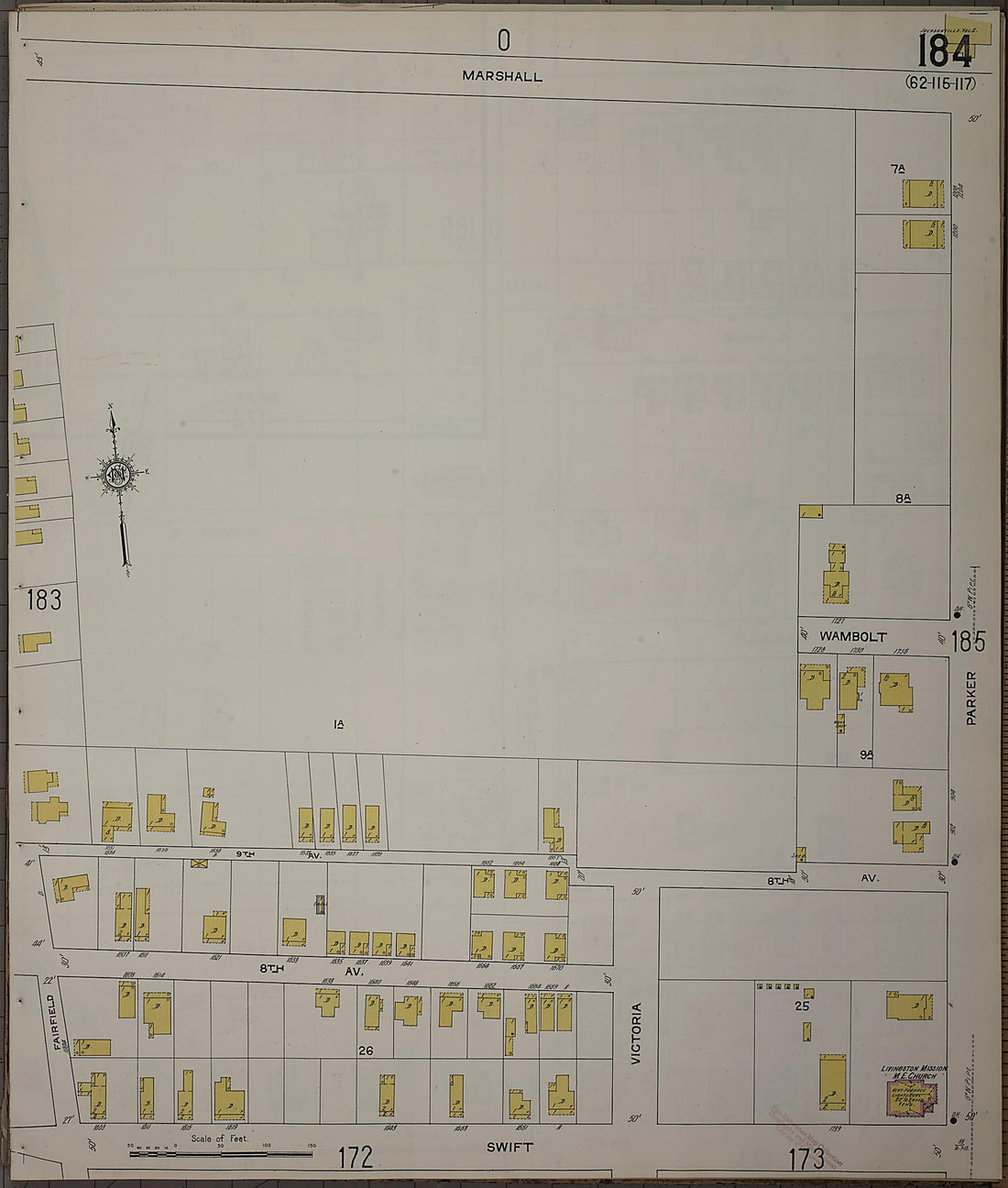 This old map of Jacksonville, Duval County, Florida was created by Sanborn Map Company in 1913