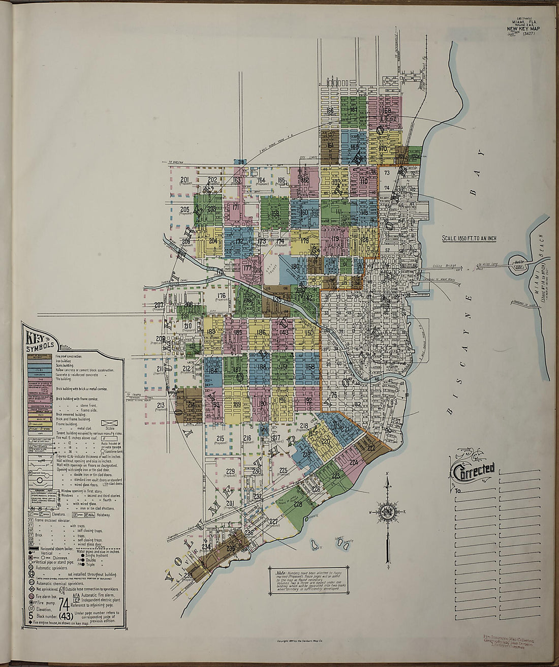 This old map of Silver Bluff, Dade County, Florida was created by Sanborn Map Company in 1924