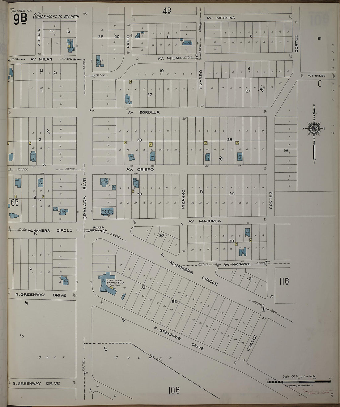 This old map of Silver Bluff, Dade County, Florida was created by Sanborn Map Company in 1924