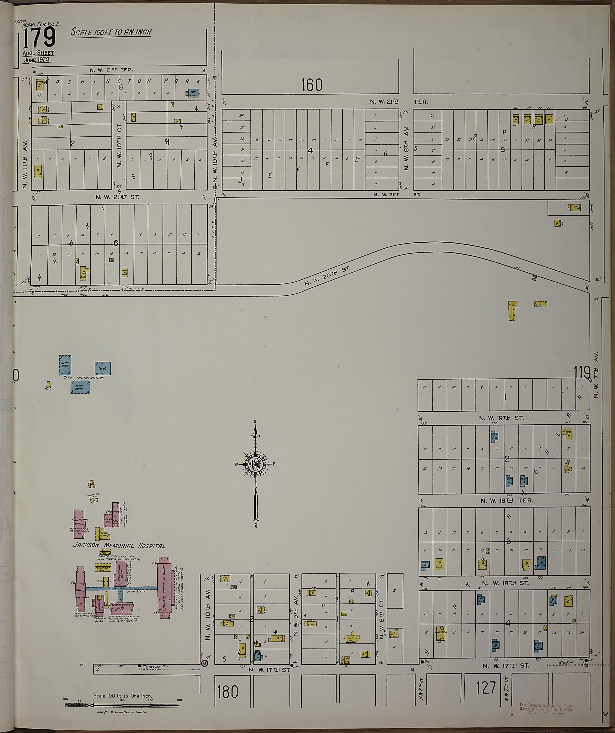 This old map of Silver Bluff, Dade County, Florida was created by Sanborn Map Company in 1924