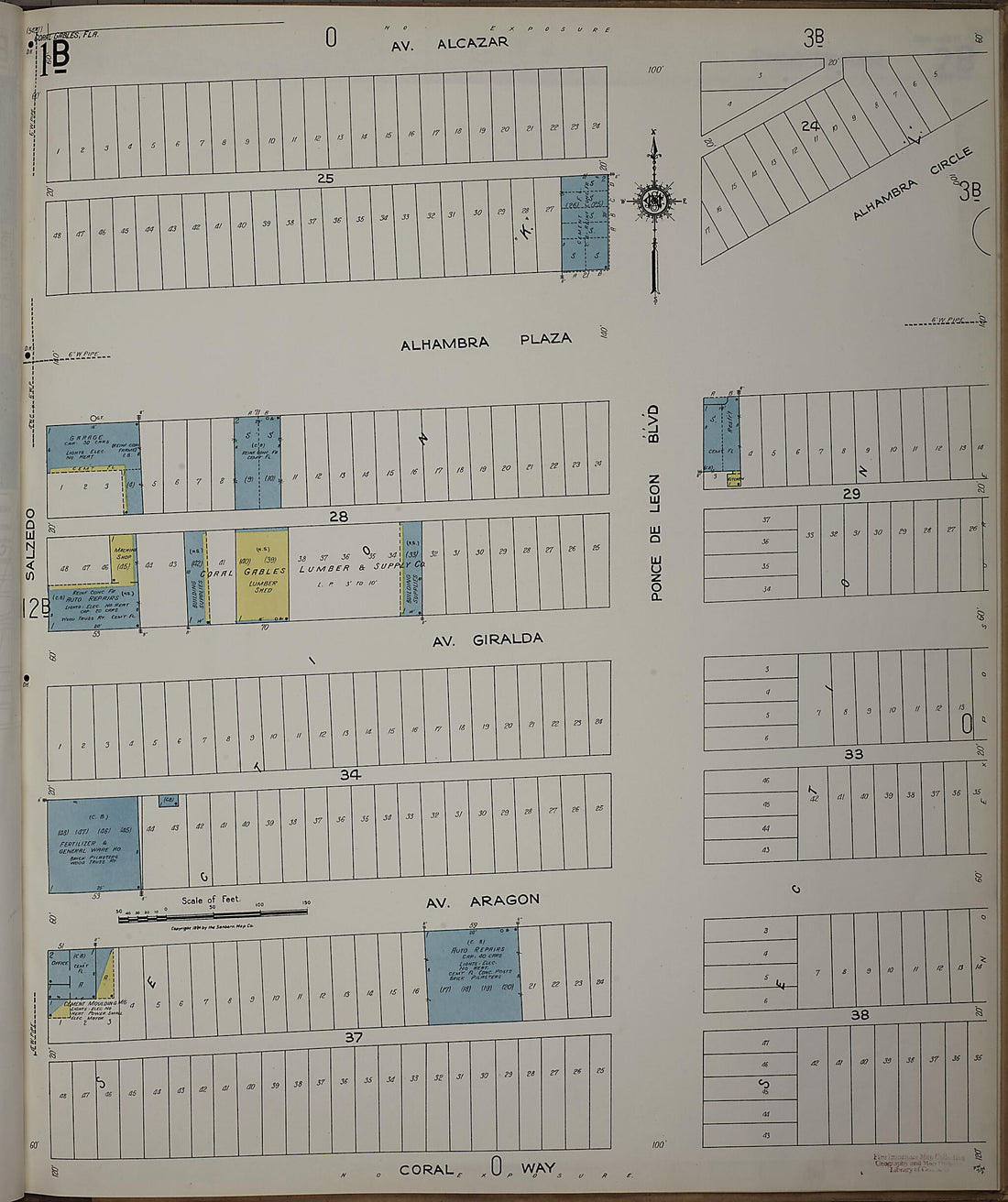 This old map of Silver Bluff, Dade County, Florida was created by Sanborn Map Company in 1924