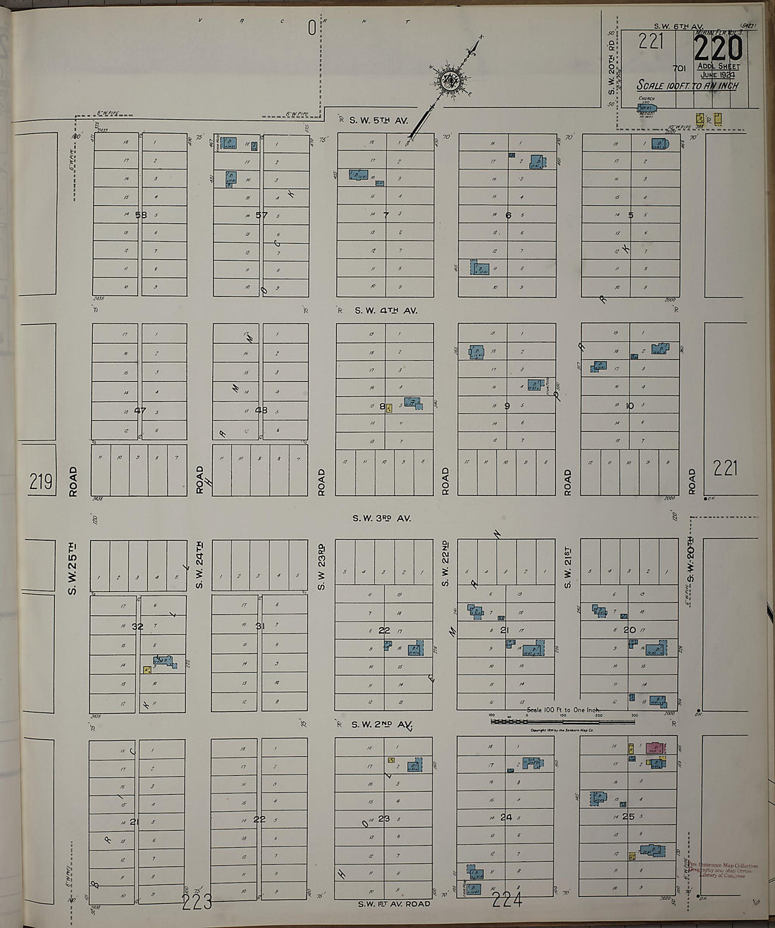 This old map of Silver Bluff, Dade County, Florida was created by Sanborn Map Company in 1924