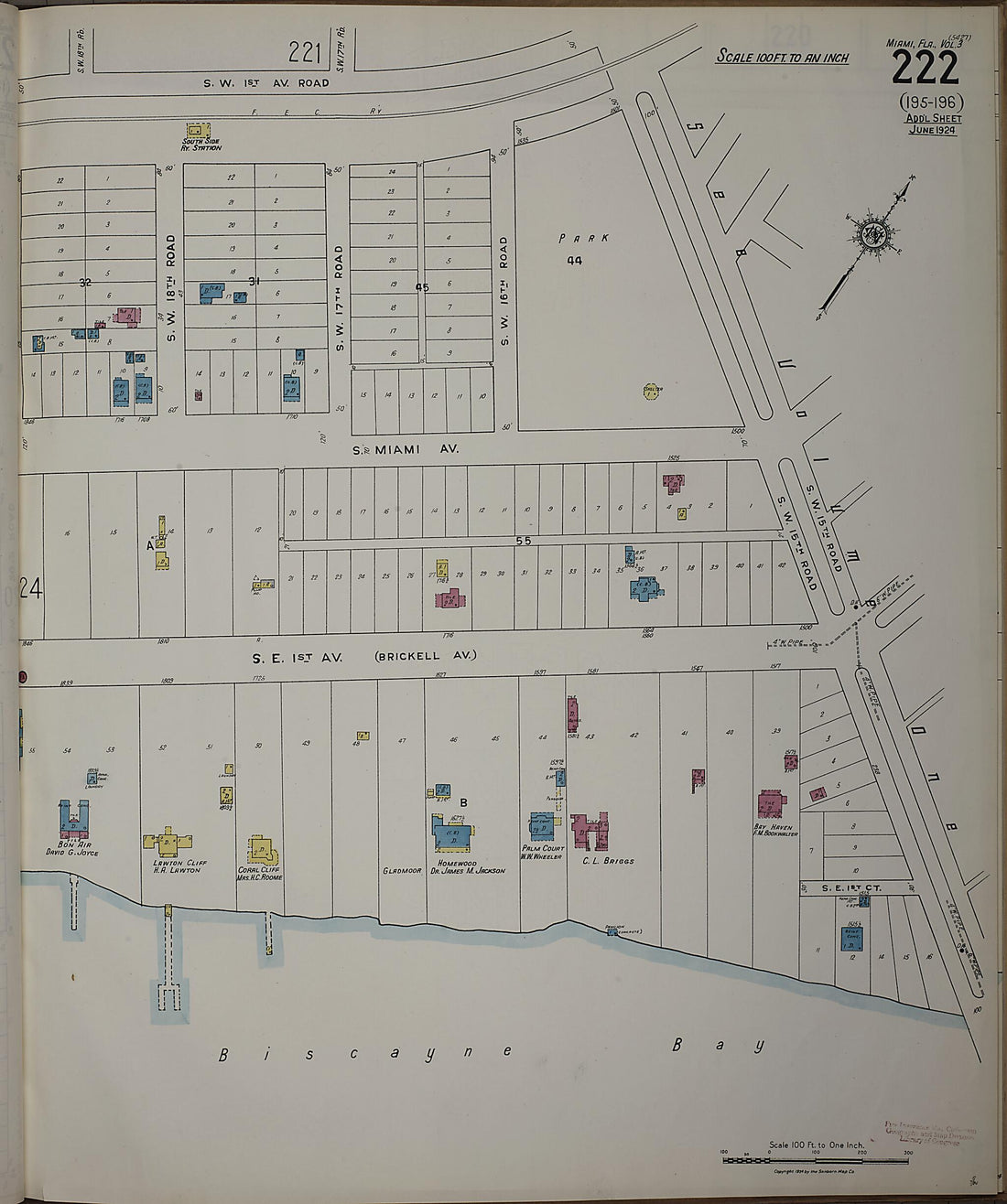 This old map of Silver Bluff, Dade County, Florida was created by Sanborn Map Company in 1924