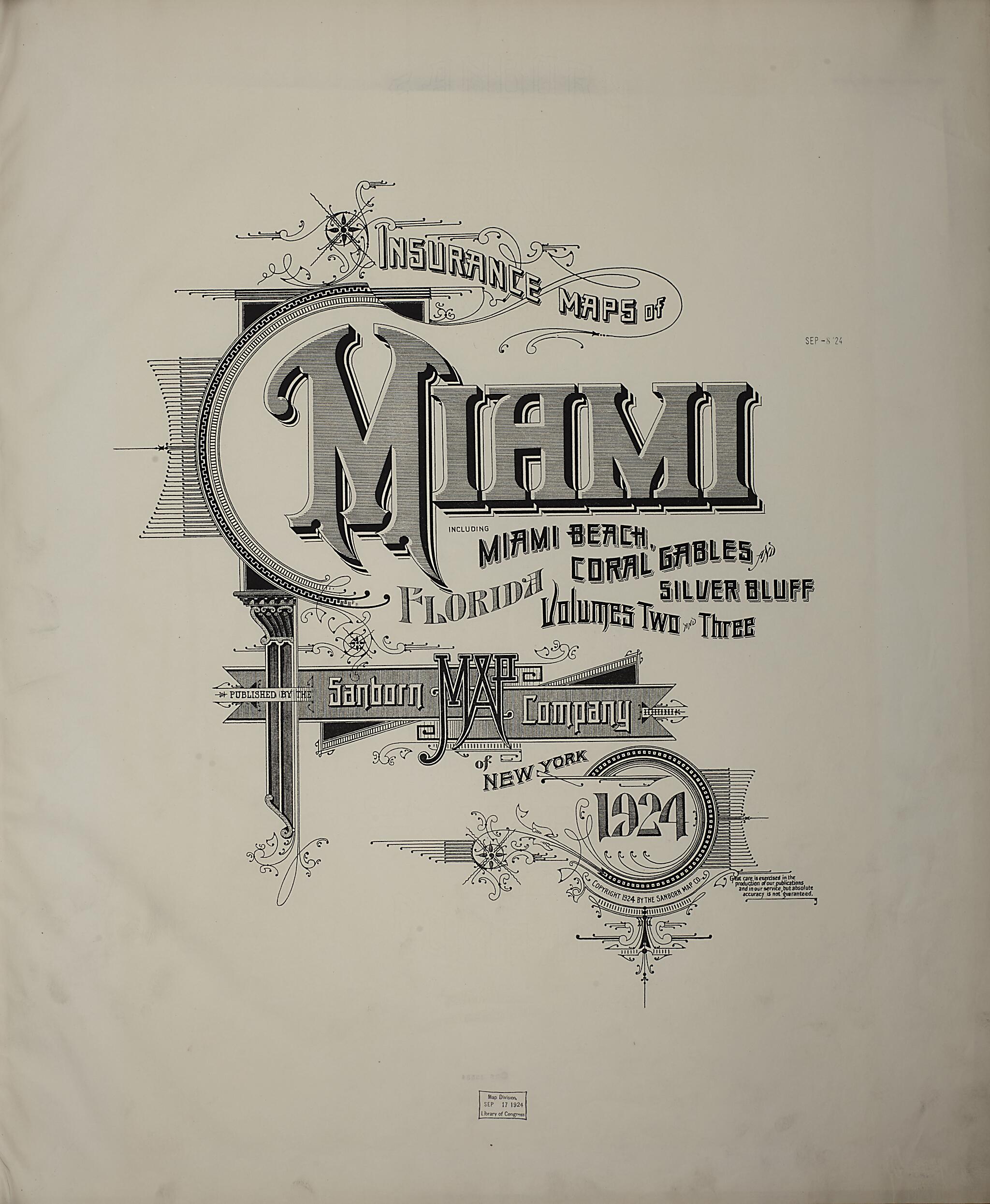 This old map of Silver Bluff, Dade County, Florida was created by Sanborn Map Company in 1924