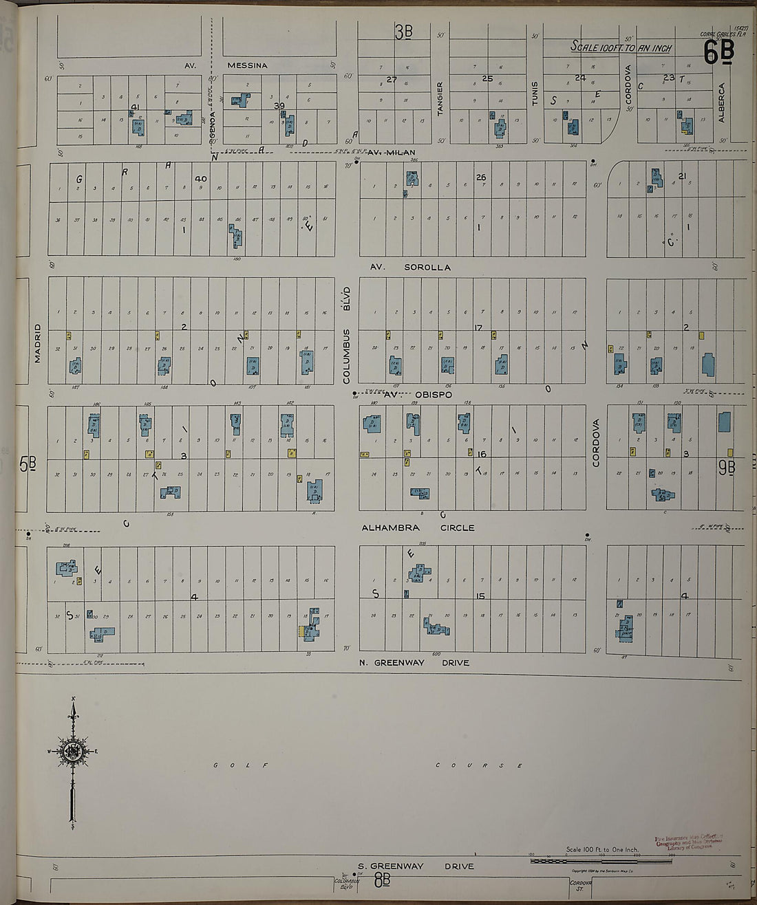 This old map of Silver Bluff, Dade County, Florida was created by Sanborn Map Company in 1924