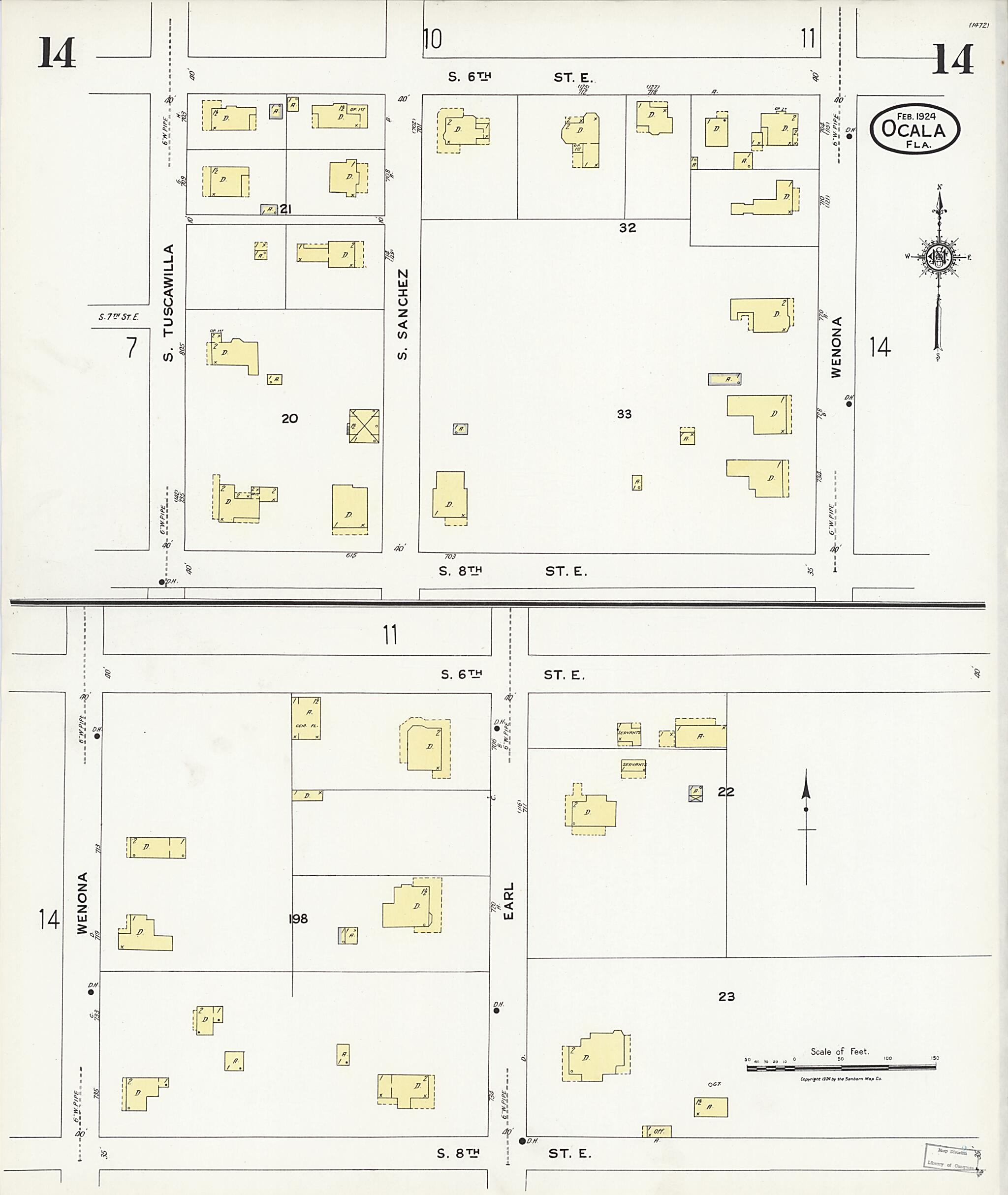 This old map of Zuber, Marion County, Florida was created by Sanborn Map Company in 1924