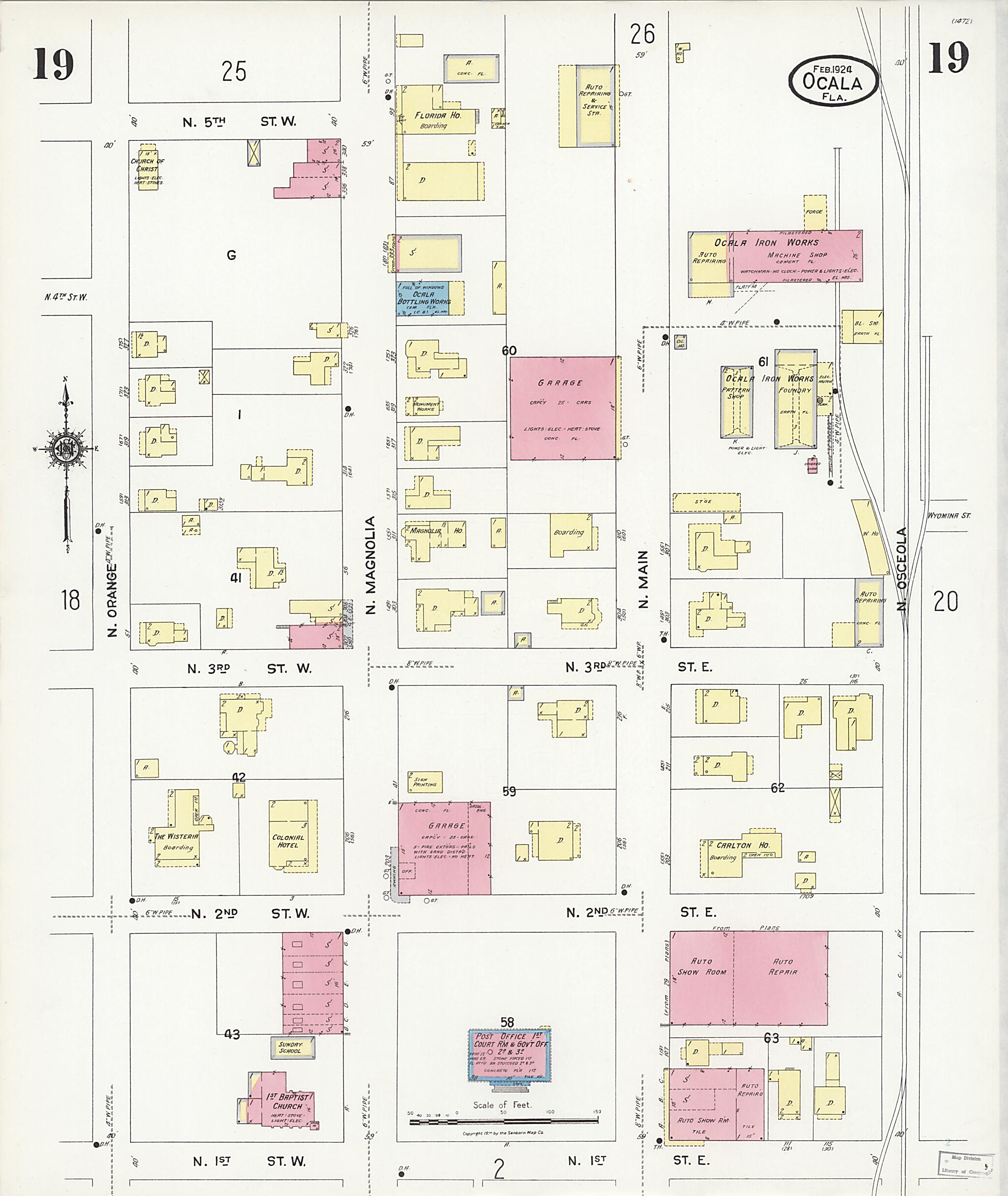 This old map of Zuber, Marion County, Florida was created by Sanborn Map Company in 1924