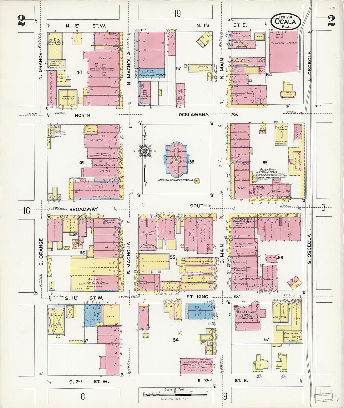 This old map of Zuber, Marion County, Florida was created by Sanborn Map Company in 1924