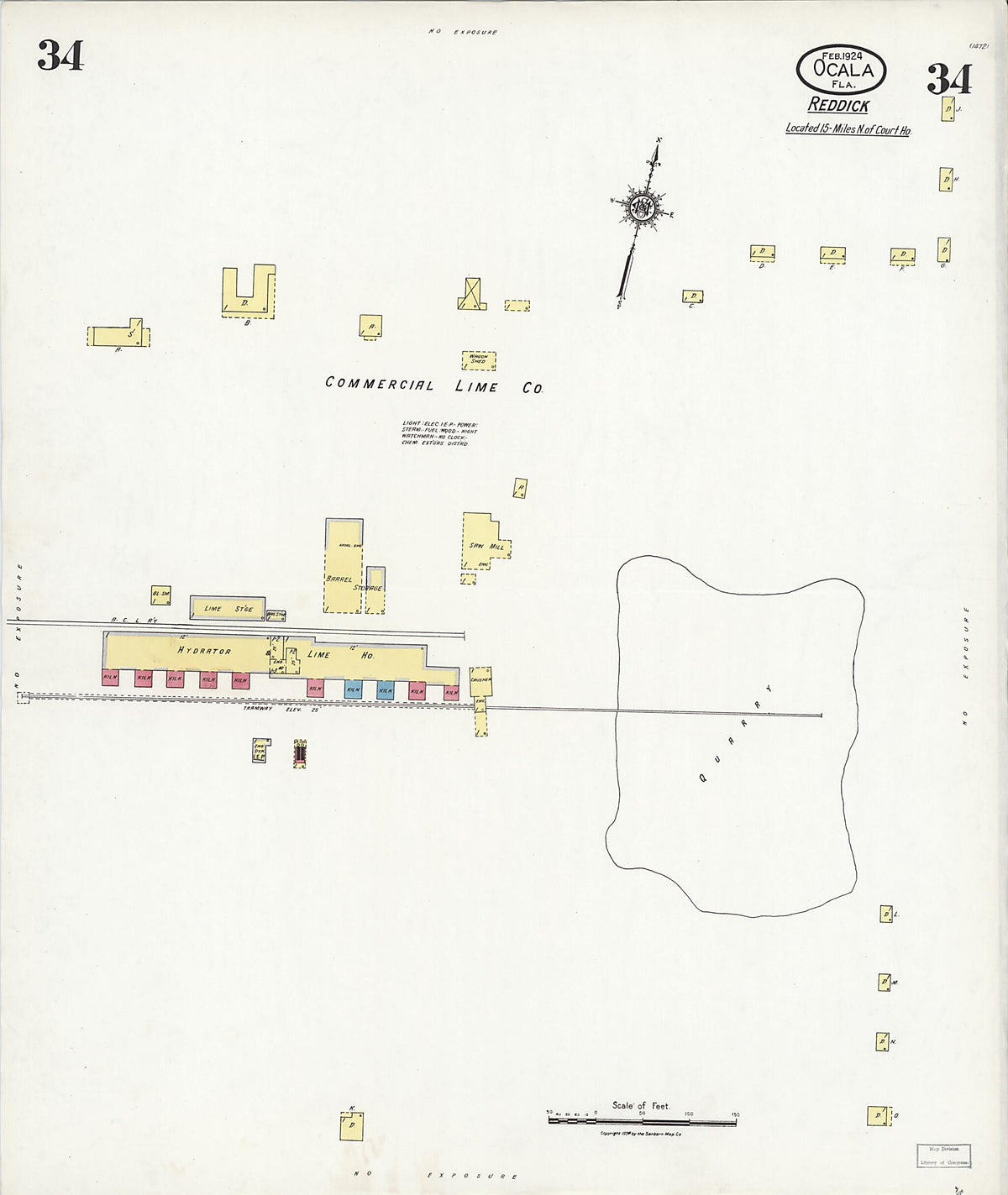 Ocala, Marion County, Florida 1924 (Sheet 34) by Relic Map Company