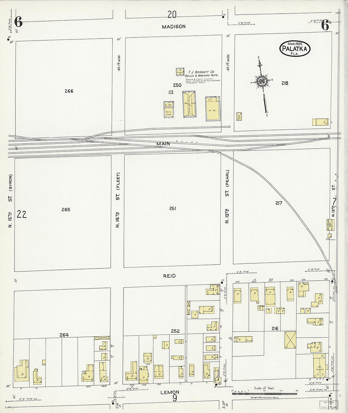 Palatka, Putnam County, Florida 1924 (Sheet 6 of 24) by Relic Map Company