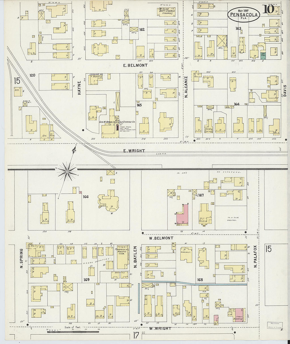 This old map of Woolsey, Escambia County, Florida was created by Sanborn Map Company in 1897