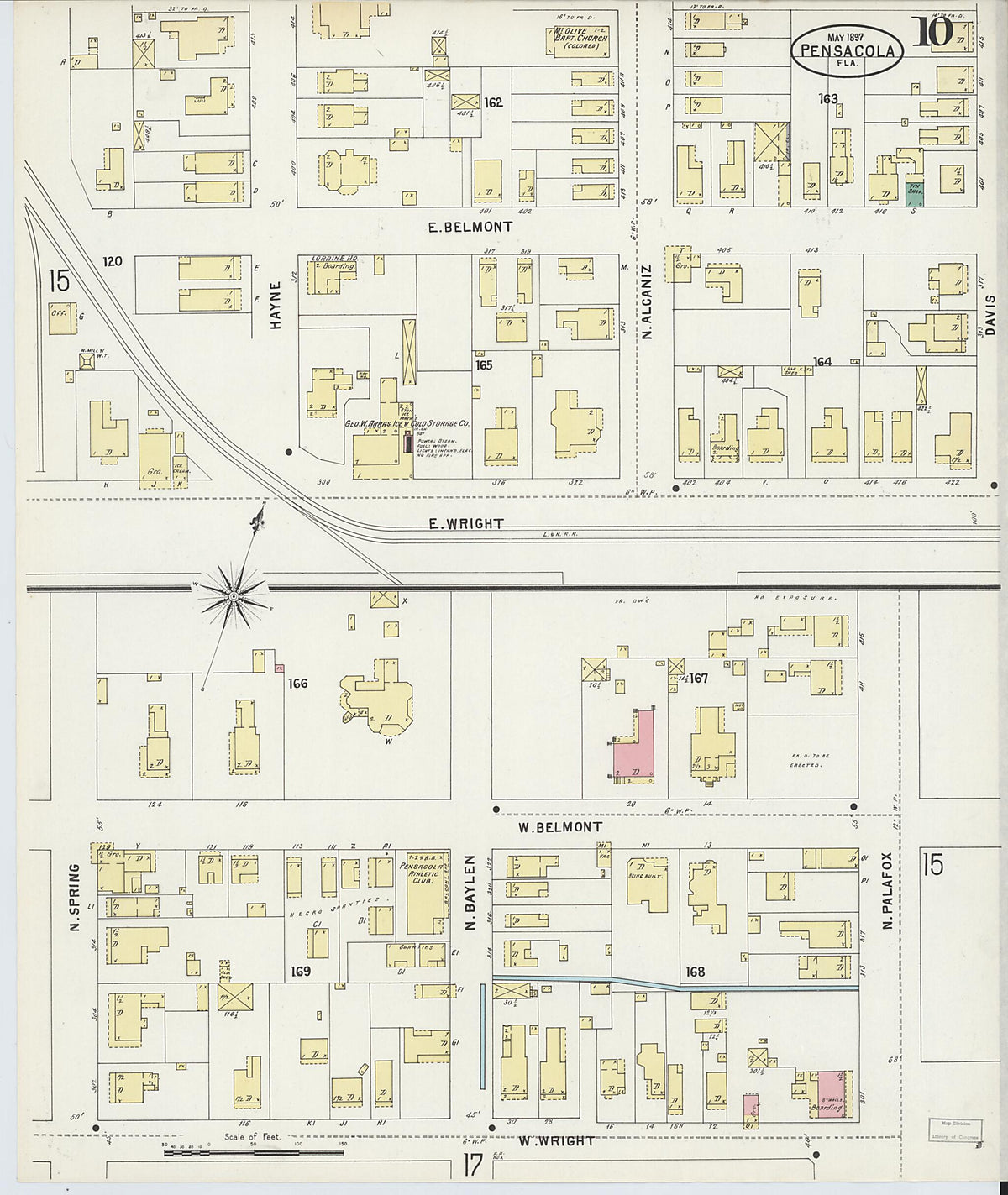 Pensacola, Escambia County, Florida 1897 (Sheet 10) by Relic Map Company