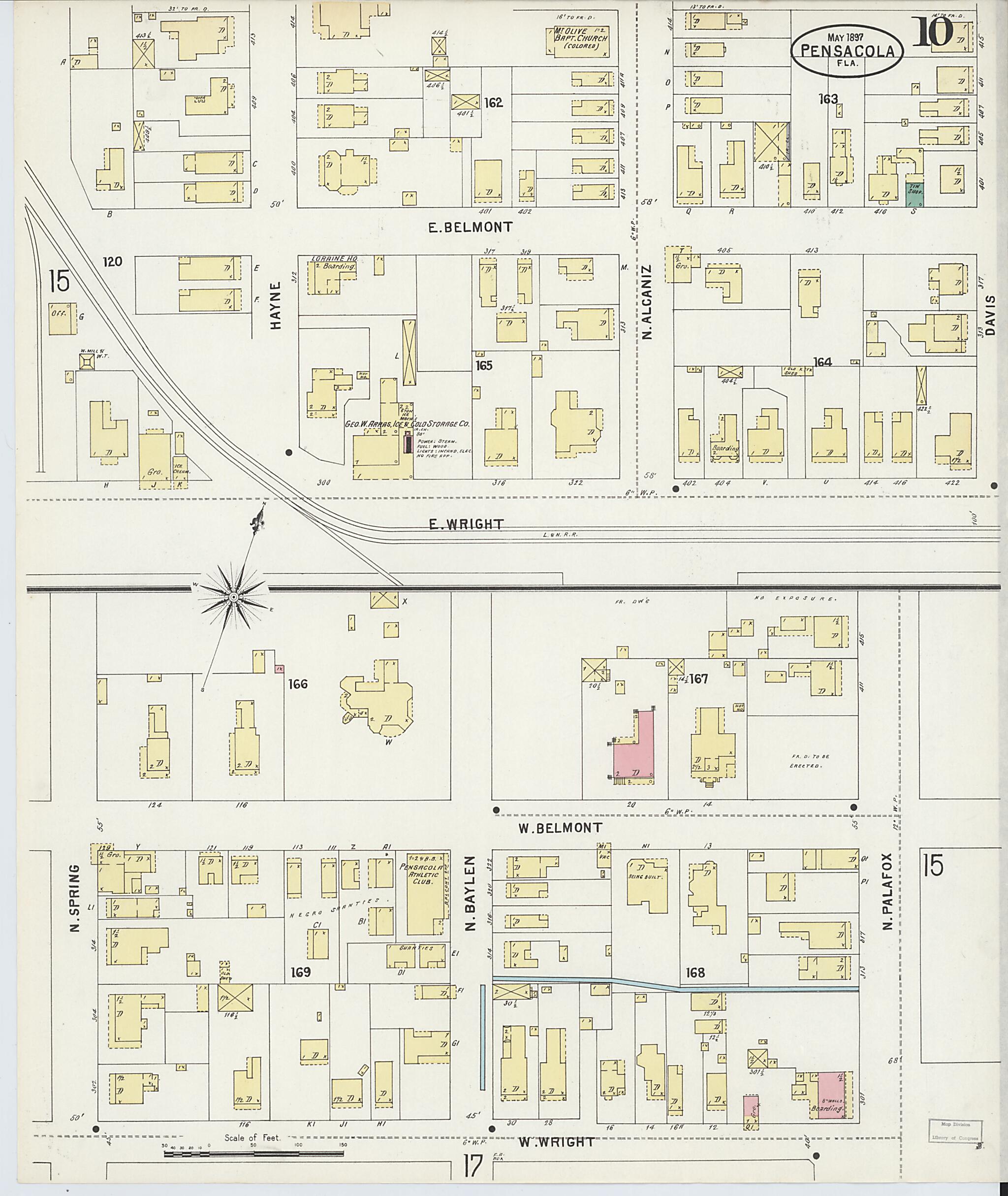 This old map of Woolsey, Escambia County, Florida was created by Sanborn Map Company in 1897