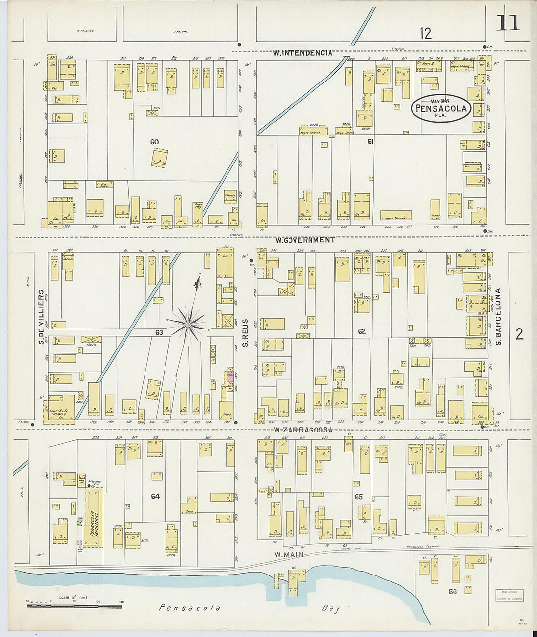 This old map of Woolsey, Escambia County, Florida was created by Sanborn Map Company in 1897
