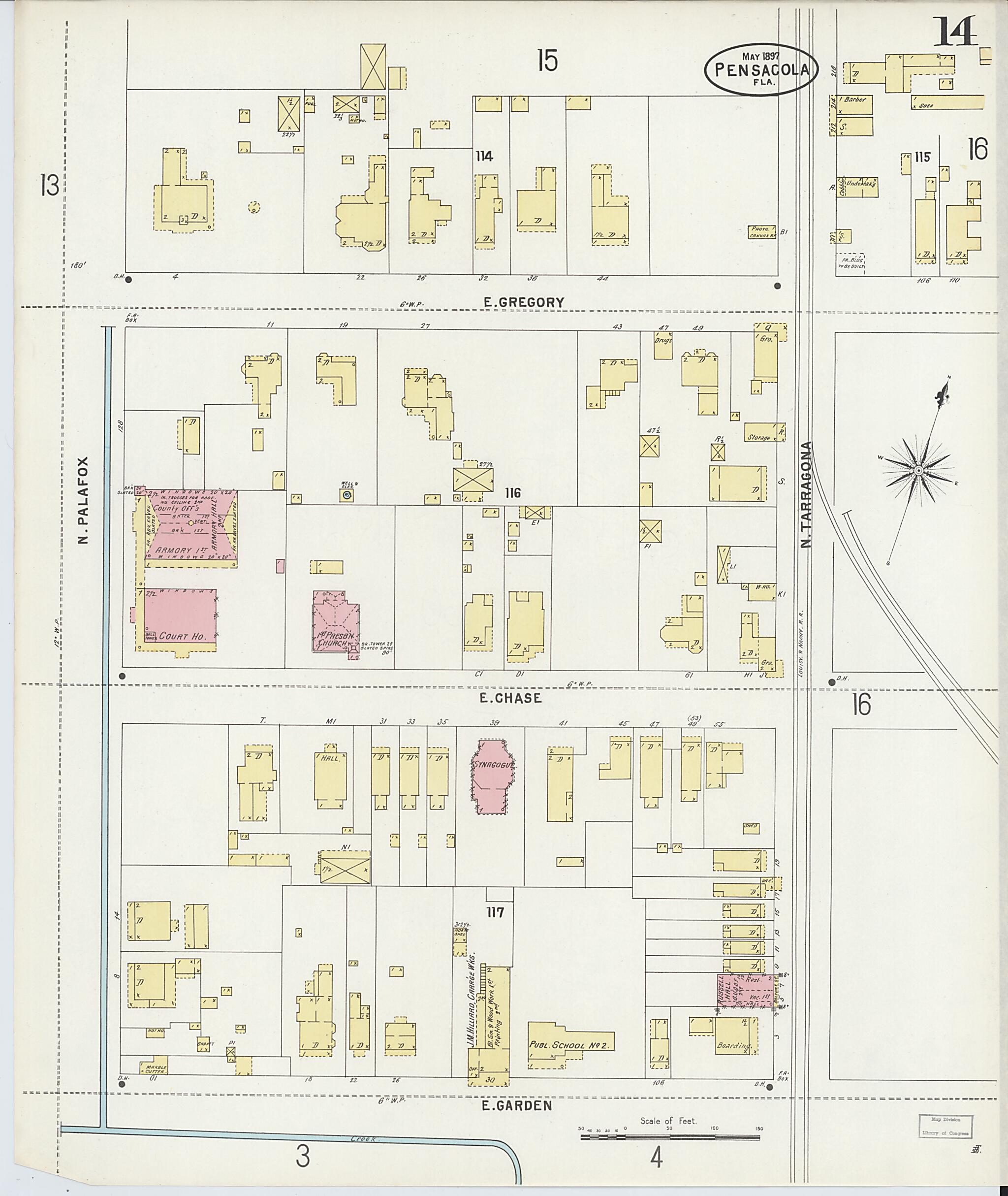 This old map of Woolsey, Escambia County, Florida was created by Sanborn Map Company in 1897
