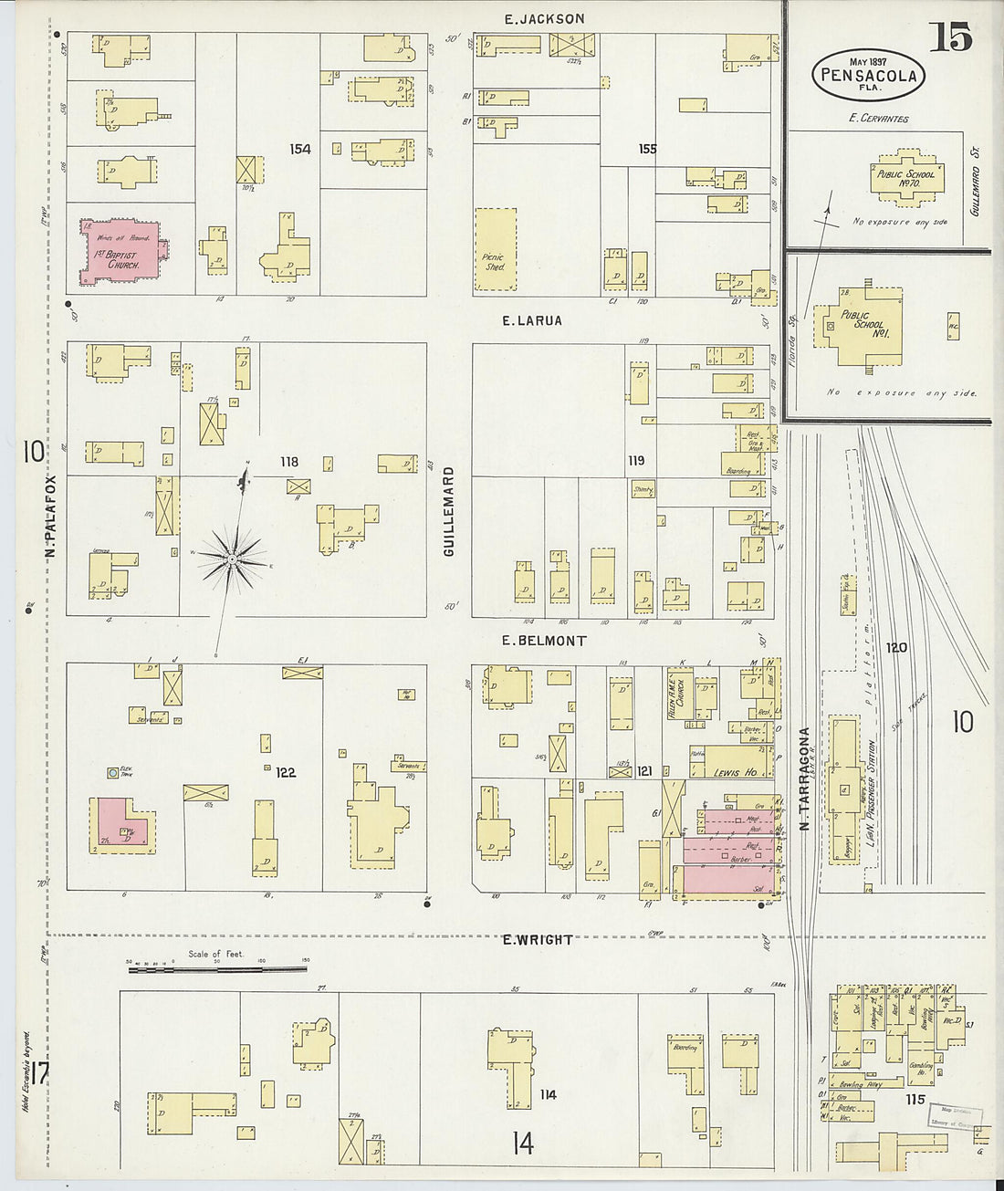 This old map of Woolsey, Escambia County, Florida was created by Sanborn Map Company in 1897