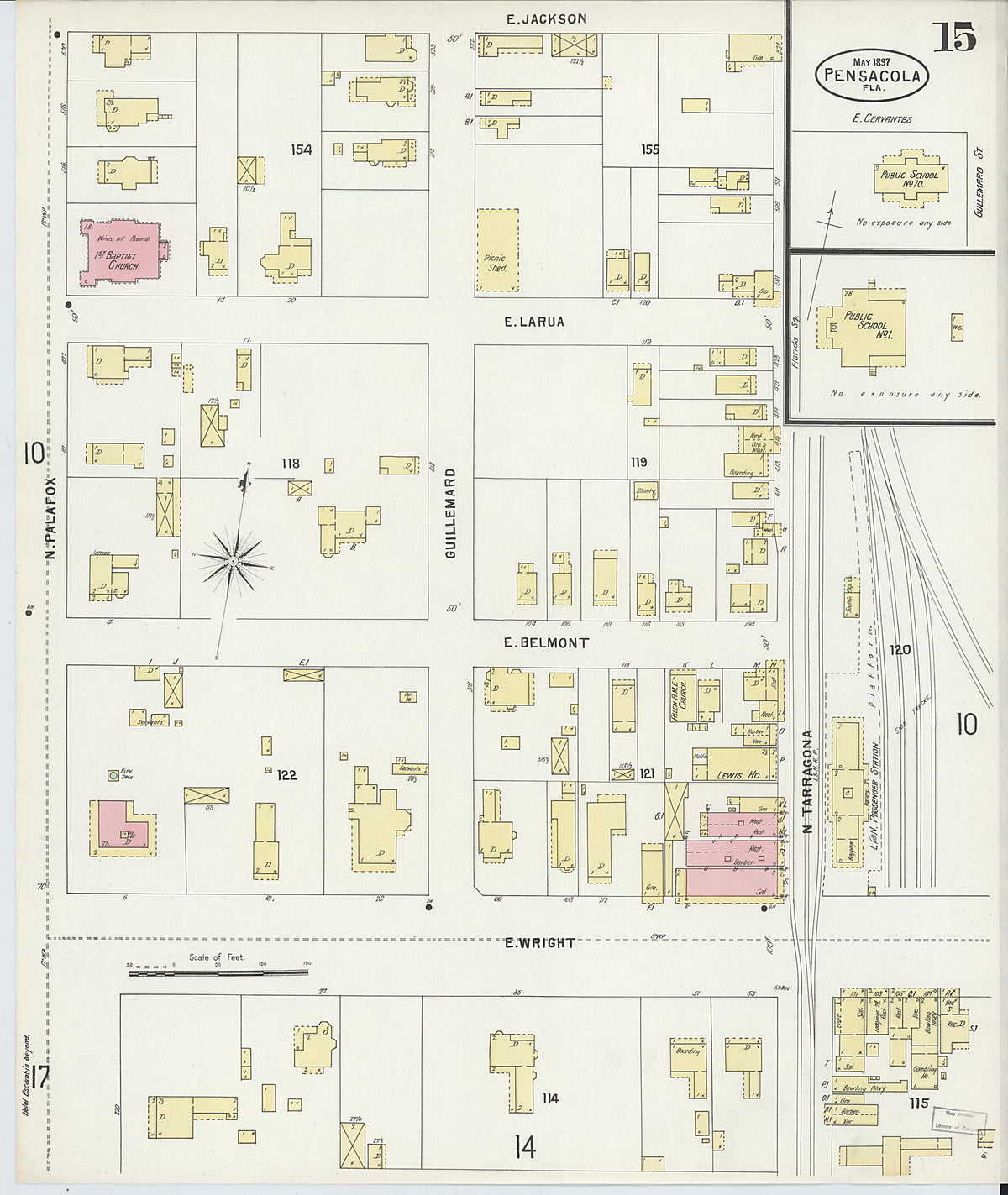 Pensacola, Escambia County, Florida 1897 (Sheet 15) by Relic Map Company