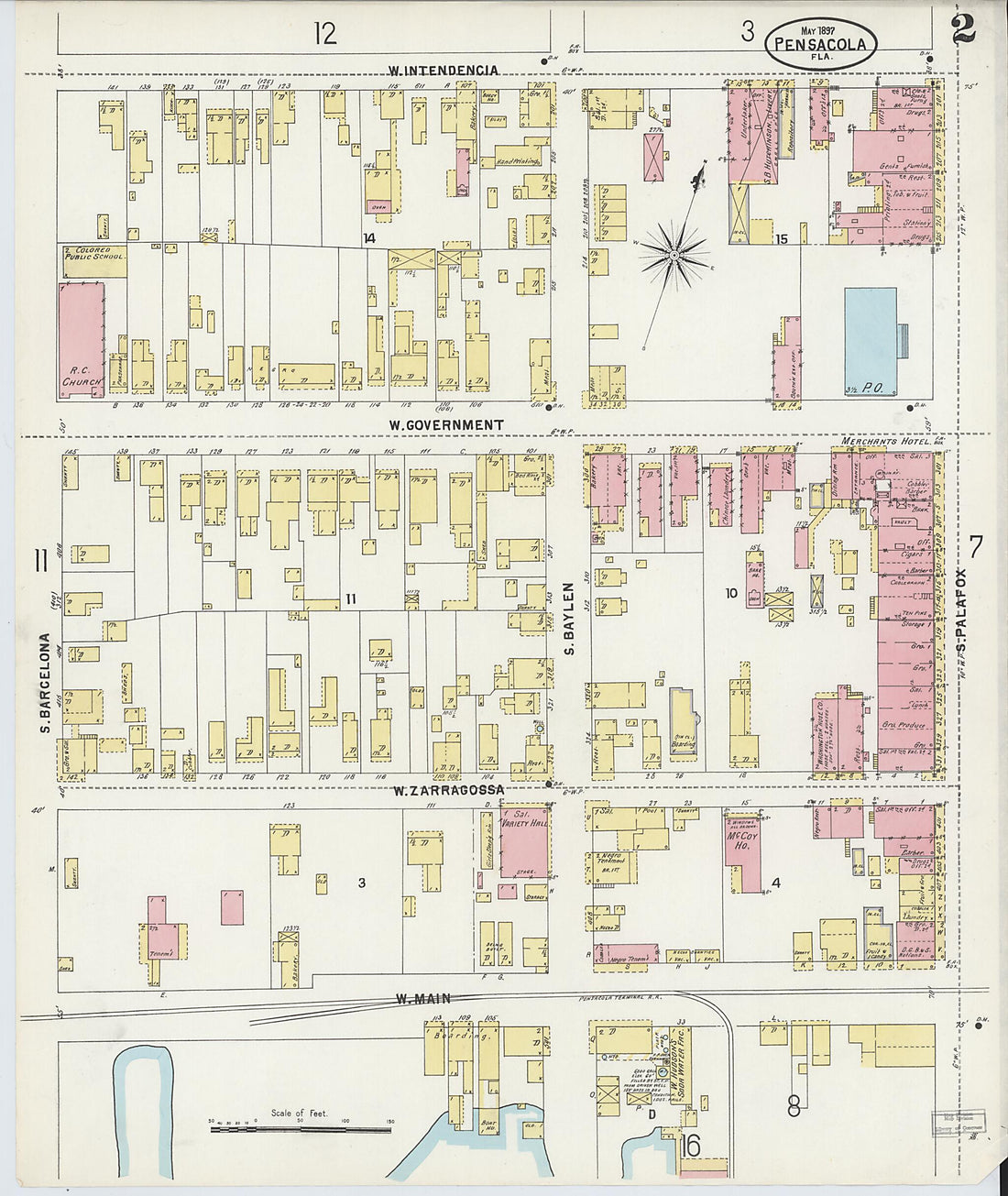 This old map of Woolsey, Escambia County, Florida was created by Sanborn Map Company in 1897