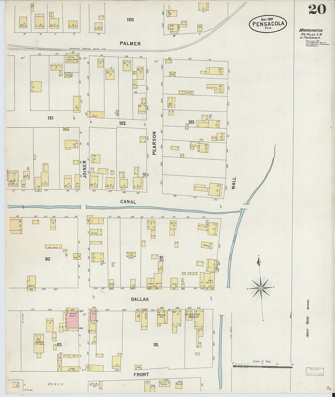This old map of Woolsey, Escambia County, Florida was created by Sanborn Map Company in 1897