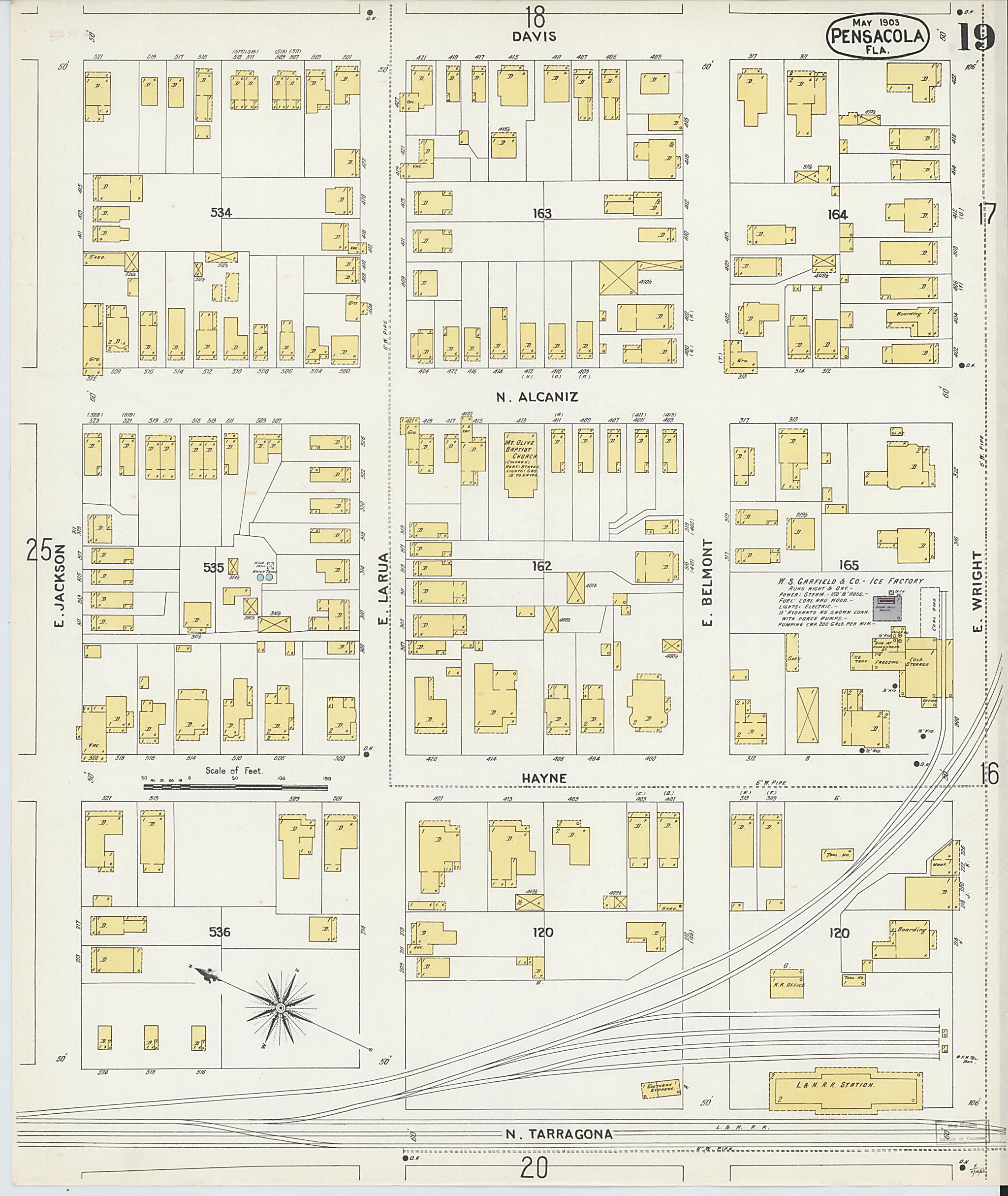 This old map of Woolsey, Escambia County, Florida was created by Sanborn Map Company in 1903