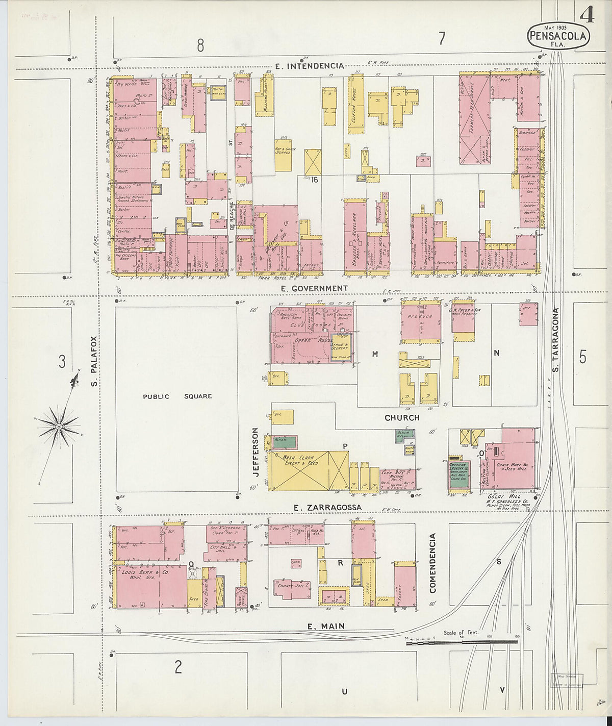Pensacola, Escambia County, Florida 1903 (Sheet 4) by Relic Map Company