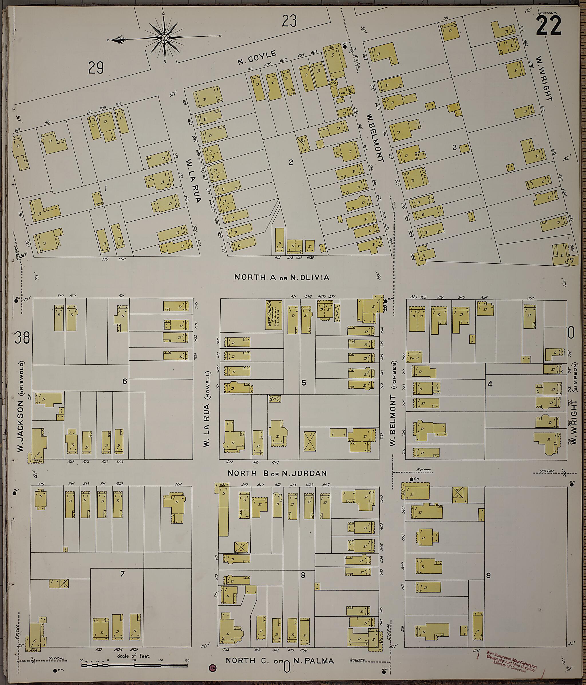 Pensacola, Escambia County, Florida 1907 (Sheet 23) by Relic Map Company
