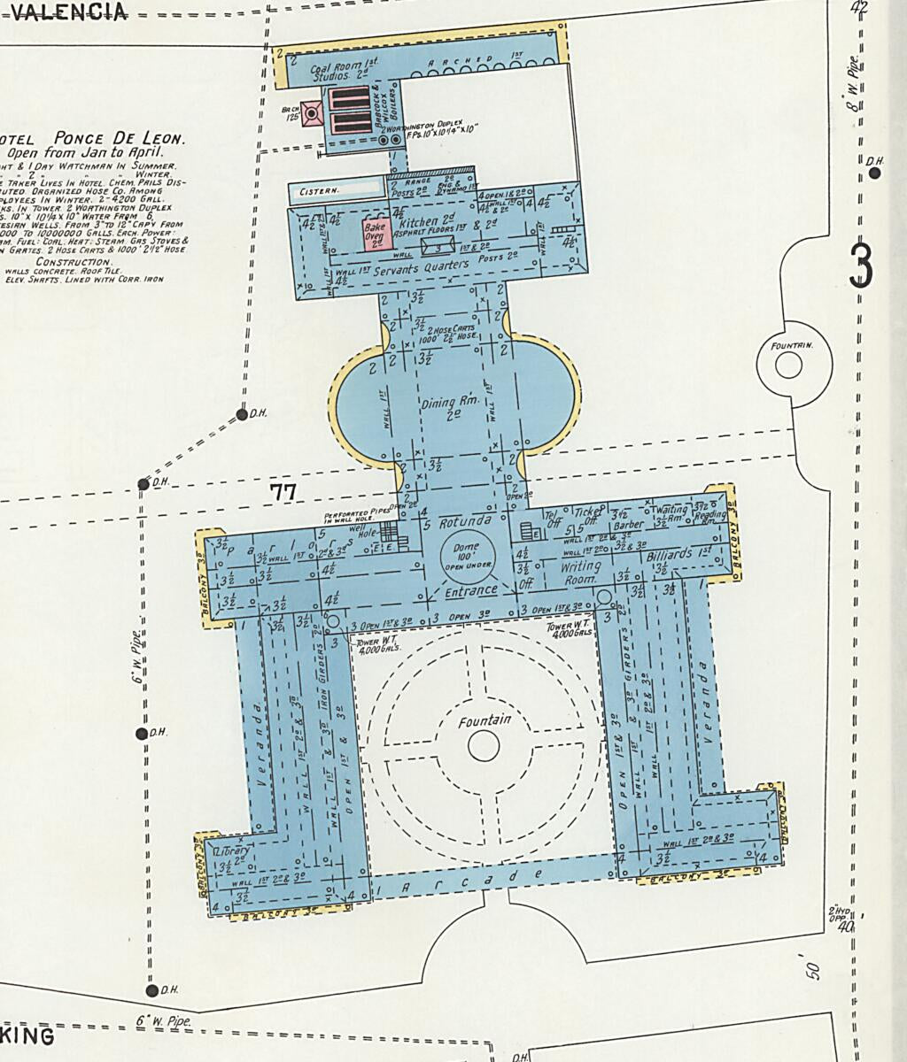 This old map of Saint Augustine, Saint John&