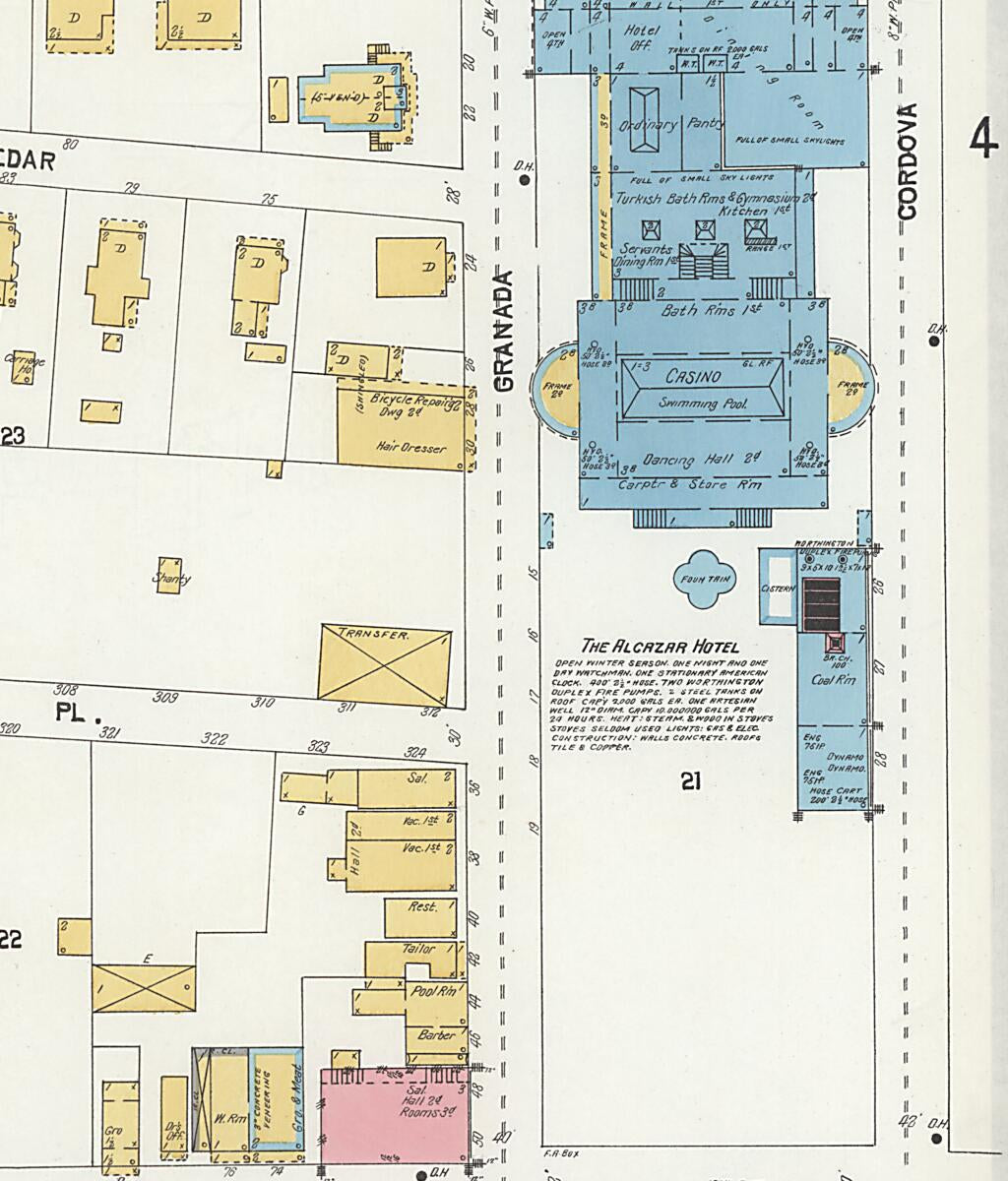 This old map of Saint Augustine, Saint John&