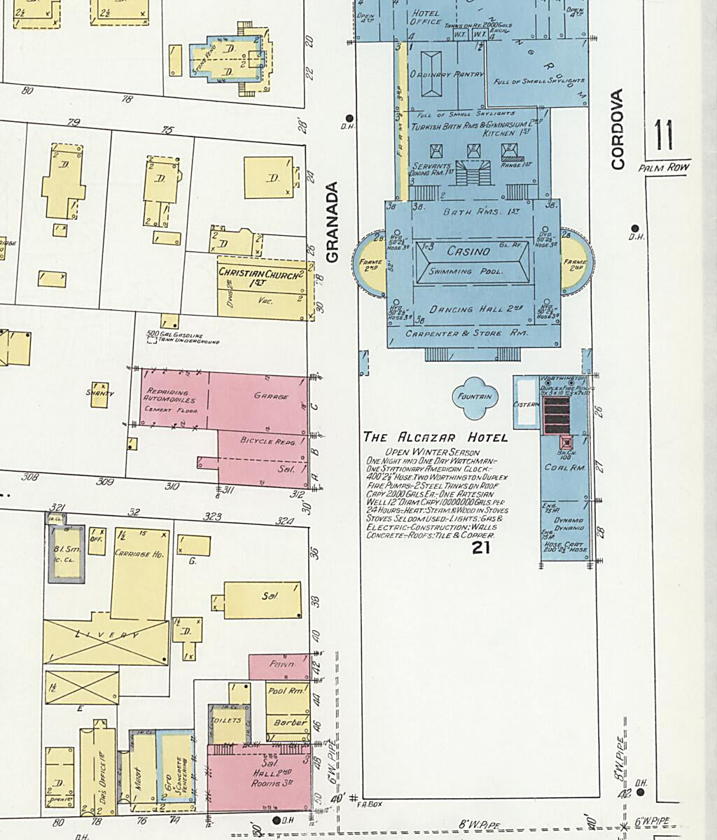 This old map of Saint Augustine, Saint John&