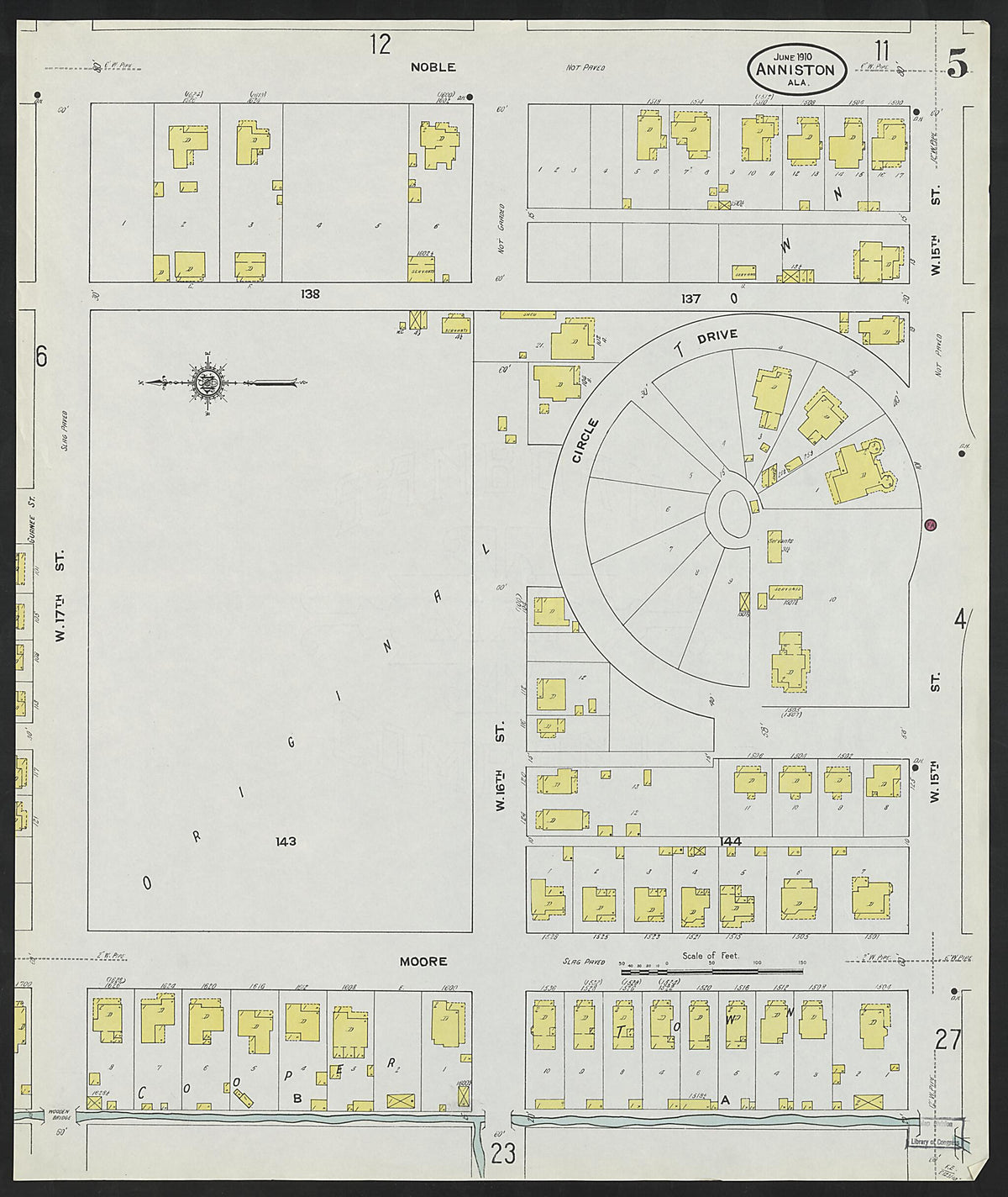 Anniston, Calhoun County, Alabama 1910 (Sheet 5 of 39) by Relic Map Company