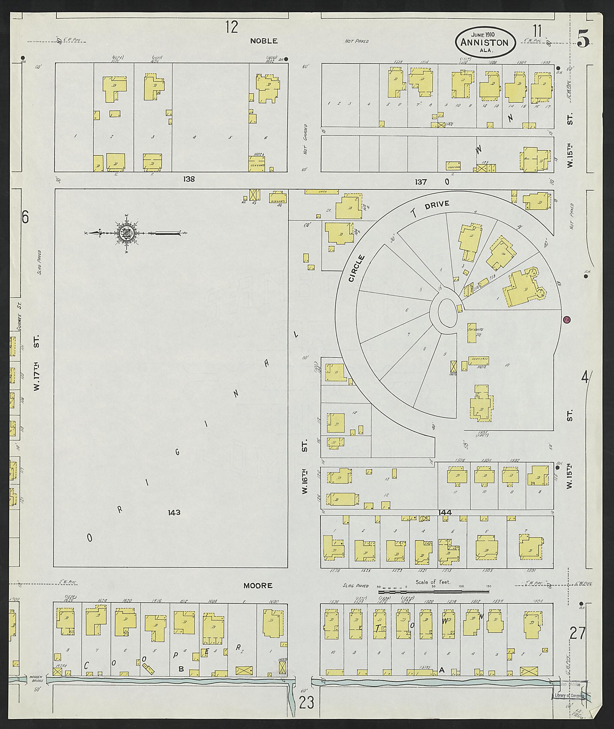 Anniston, Calhoun County, Alabama 1910 (Sheet 5 of 39) by Relic Map Company