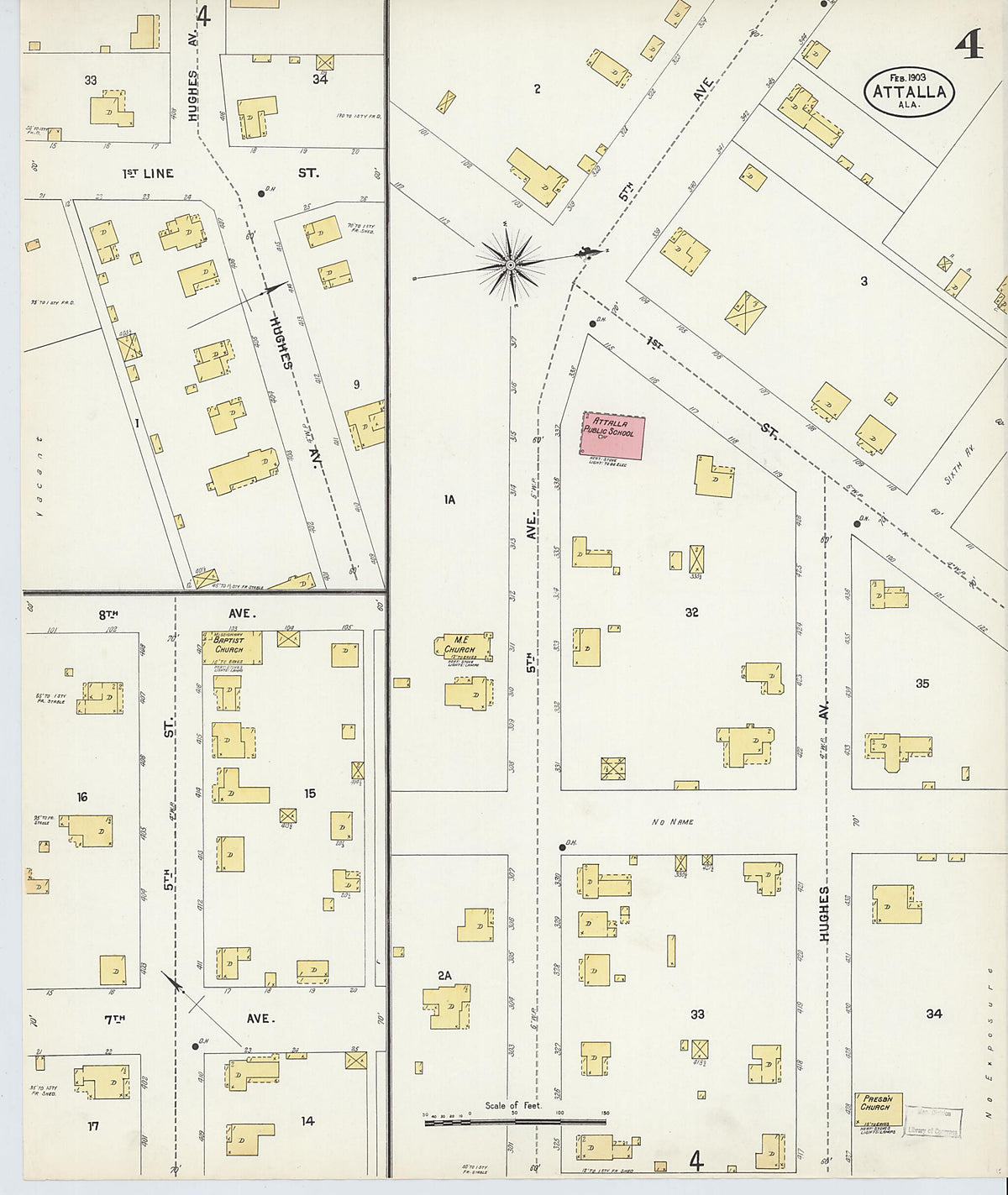 Attalla, Etowah County, Alabama 1903 (Sheet 4 of 5) by Relic Map Company
