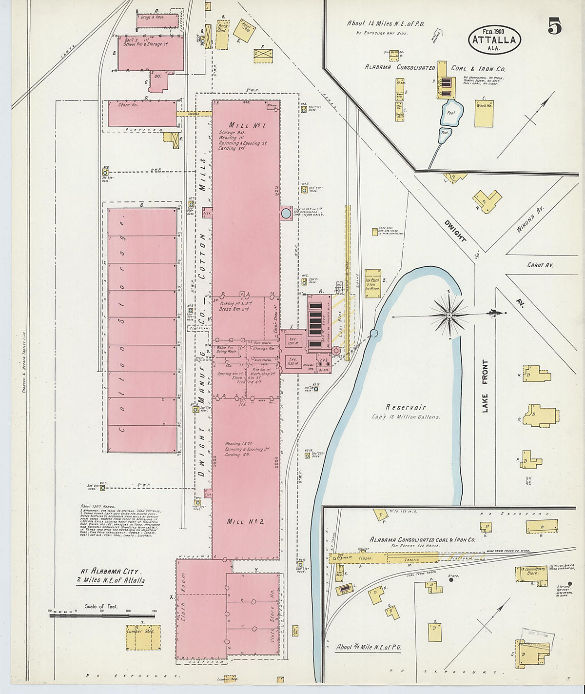 Attalla, Etowah County, Alabama 1903 (Sheet 5 of 5) by Relic Map Company