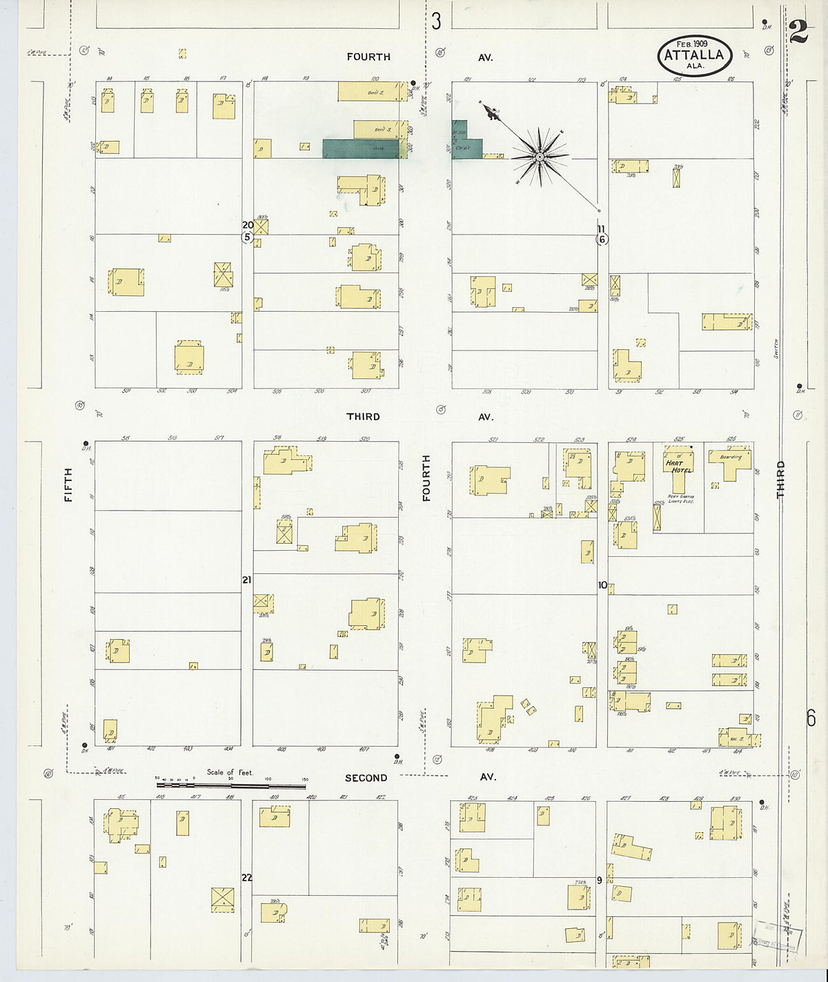 Attalla, Etowah County, Alabama 1909 (Sheet 2 of 7) by Relic Map Company