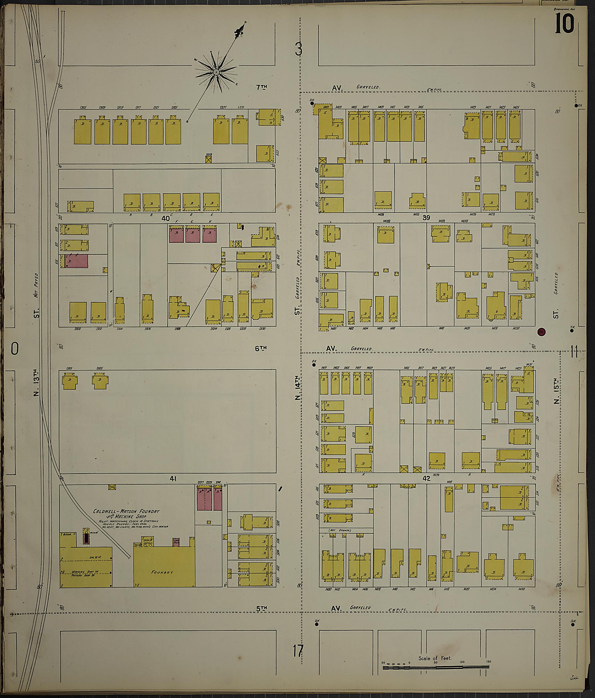 Birmingham, Jefferson County, Alabama 1902 (Sheet 11) by Relic Map Company