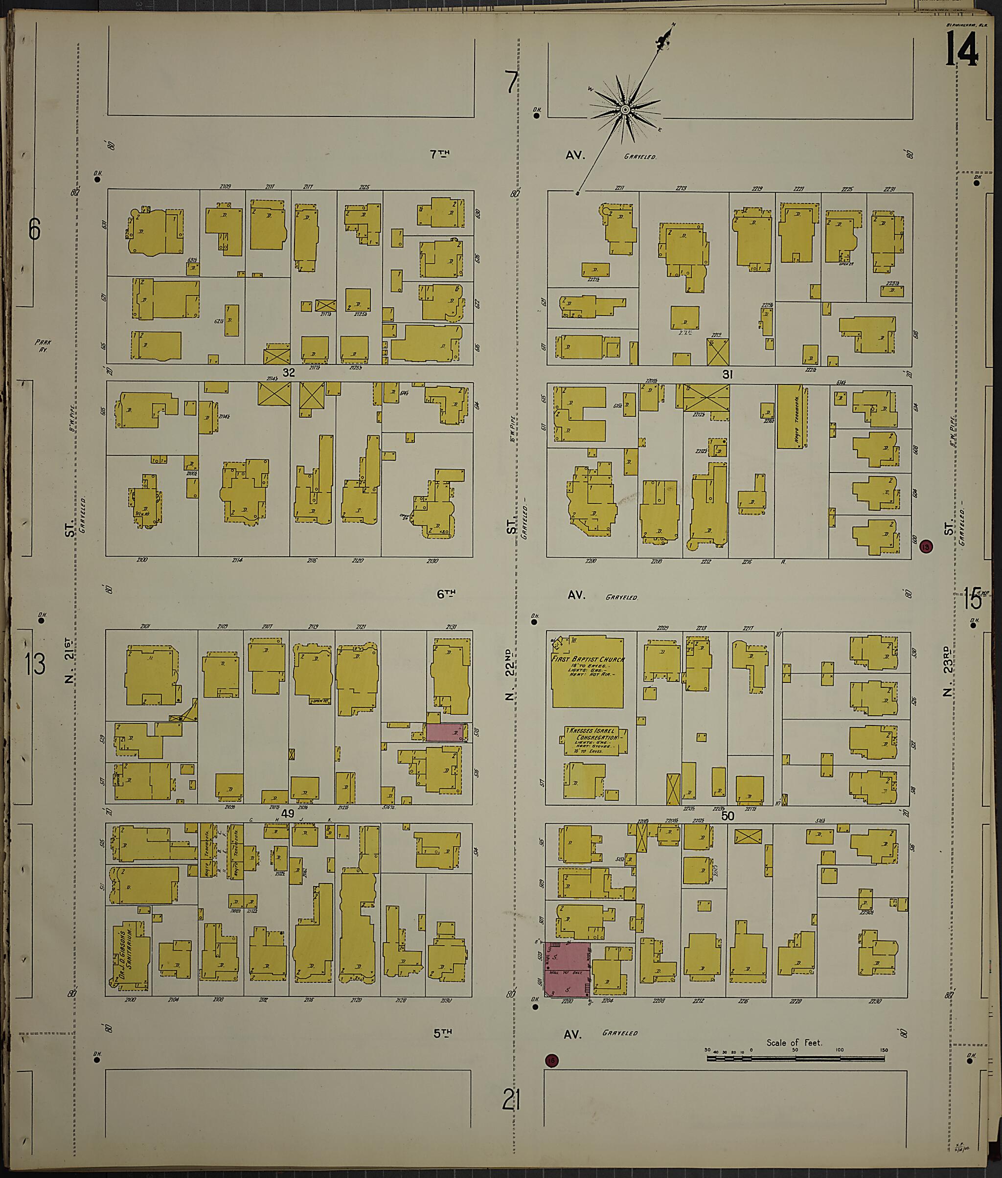 Birmingham, Jefferson County, Alabama 1902 (Sheet 15) by Relic Map Company