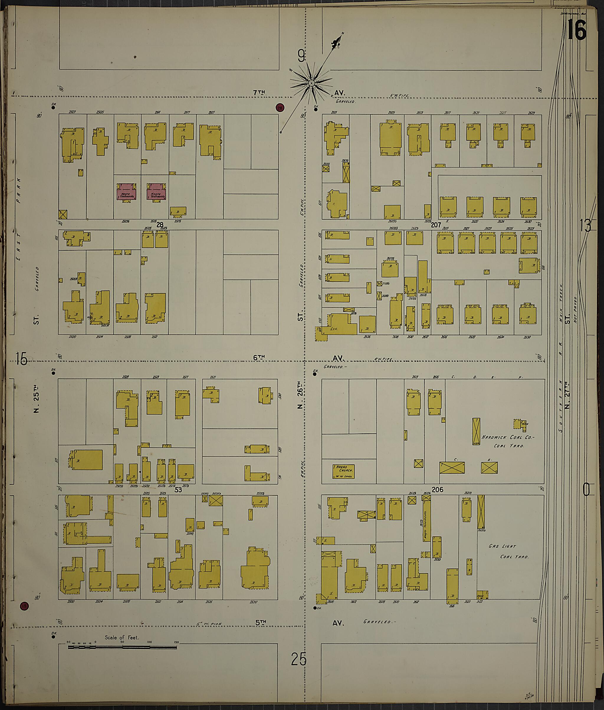 Birmingham, Jefferson County, Alabama 1902 (Sheet 17) by Relic Map Company