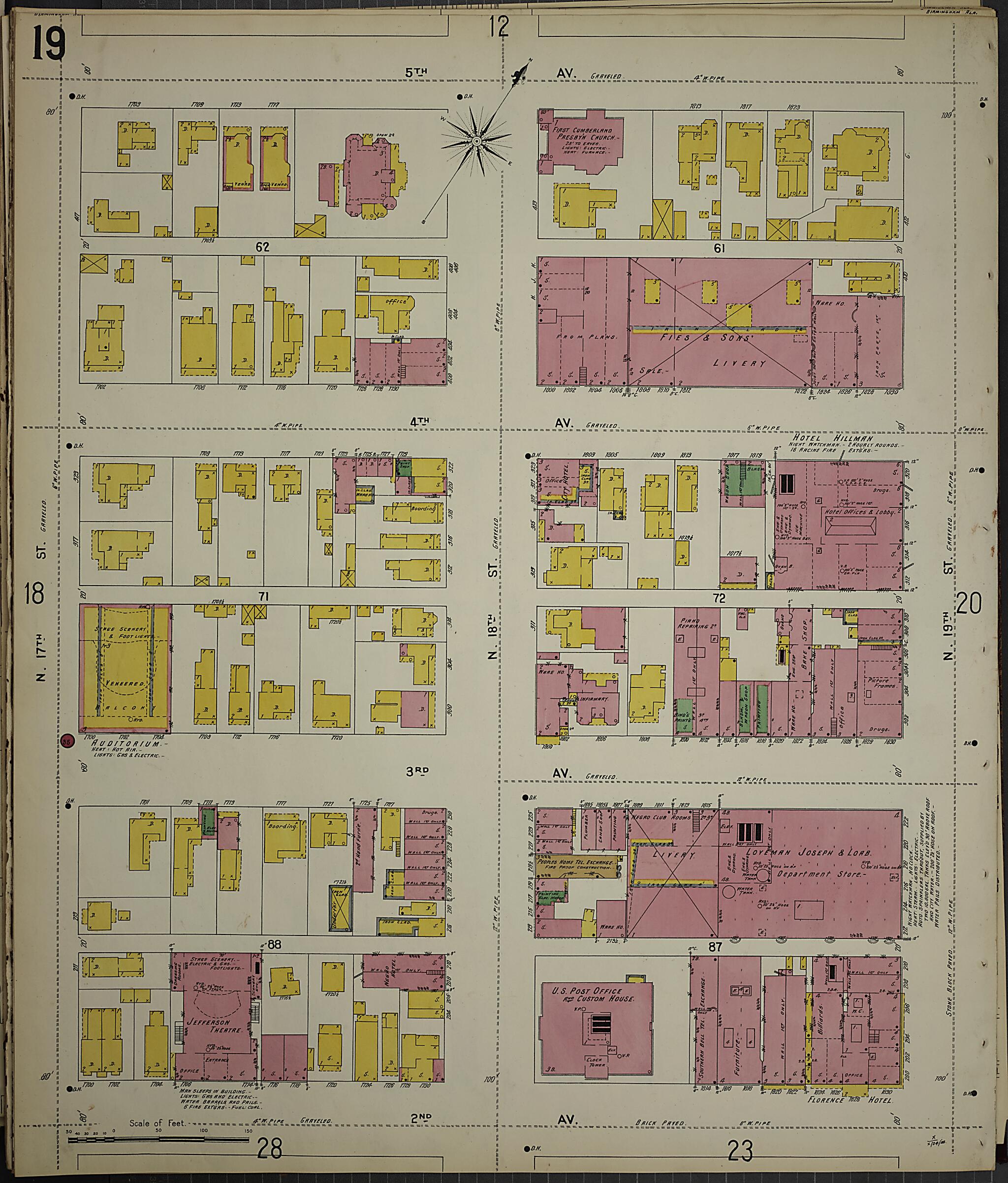 Birmingham, Jefferson County, Alabama 1902 (Sheet 20) by Relic Map Company