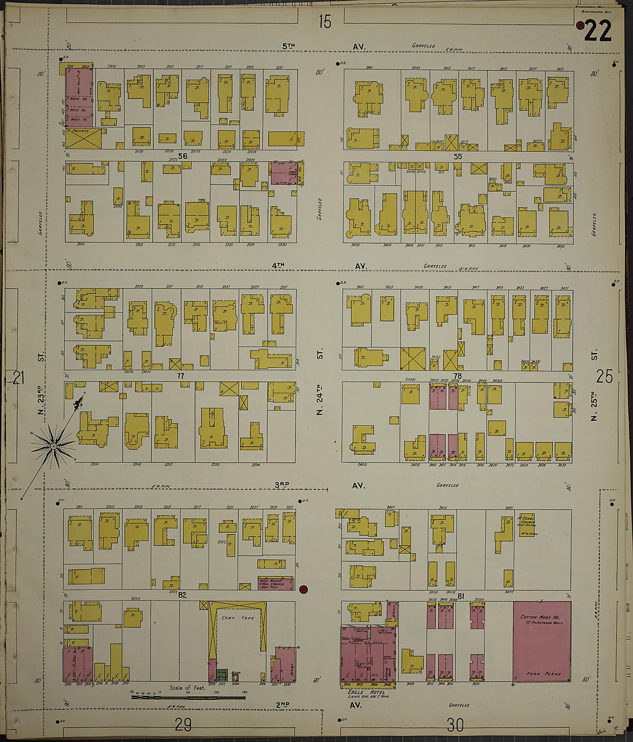 Birmingham, Jefferson County, Alabama 1902 (Sheet 25) by Relic Map Company