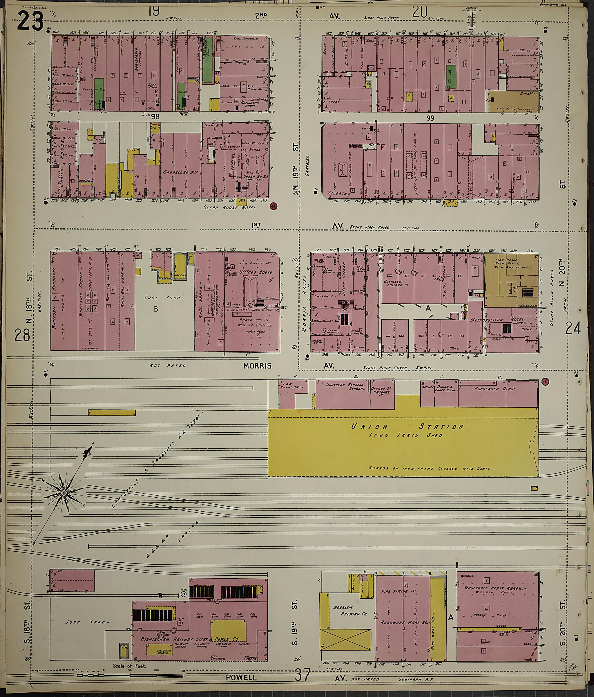 Birmingham, Jefferson County, Alabama 1902 (Sheet 26) by Relic Map Company