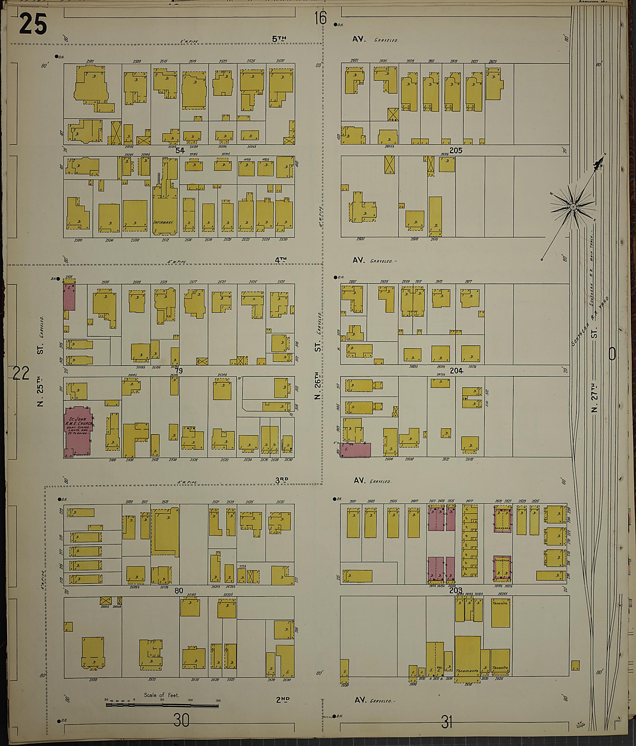 Birmingham, Jefferson County, Alabama 1902 (Sheet 30) by Relic Map Company