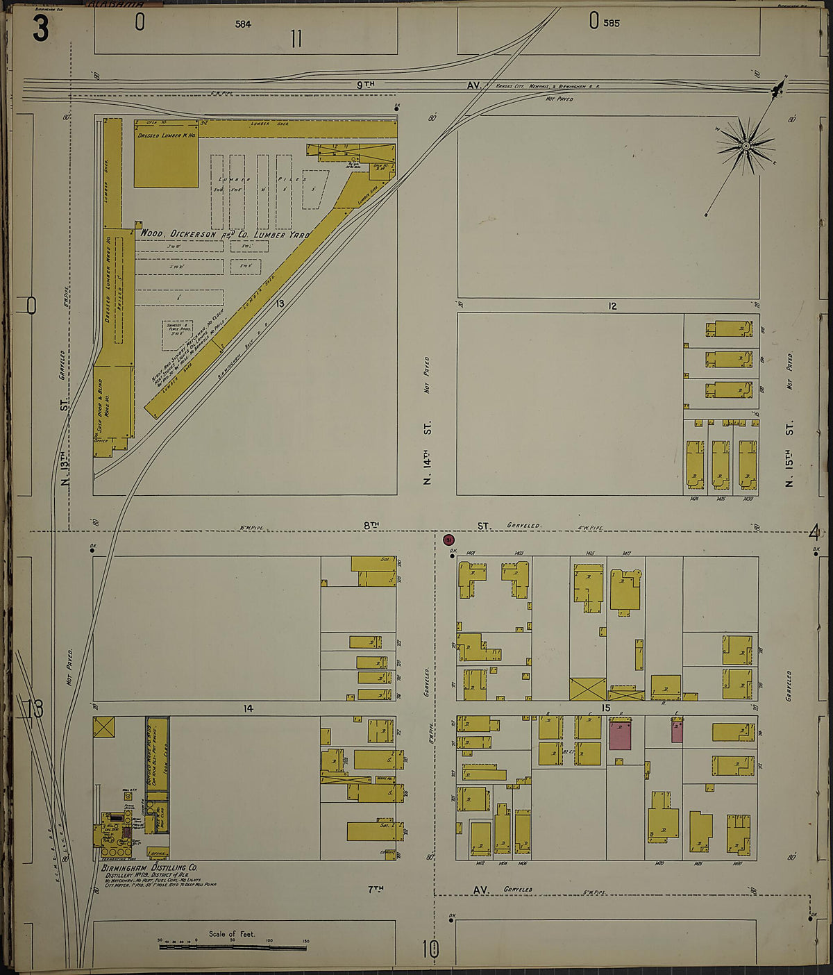 Birmingham, Jefferson County, Alabama 1902 (Sheet 4) by Relic Map Company