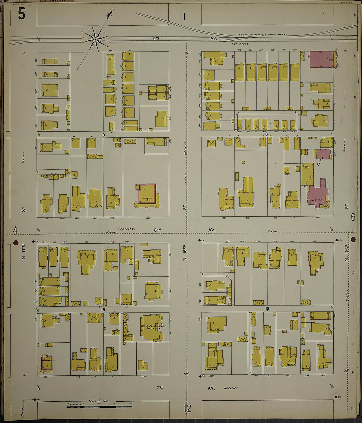 Birmingham, Jefferson County, Alabama 1902 (Sheet 6) by Relic Map Company