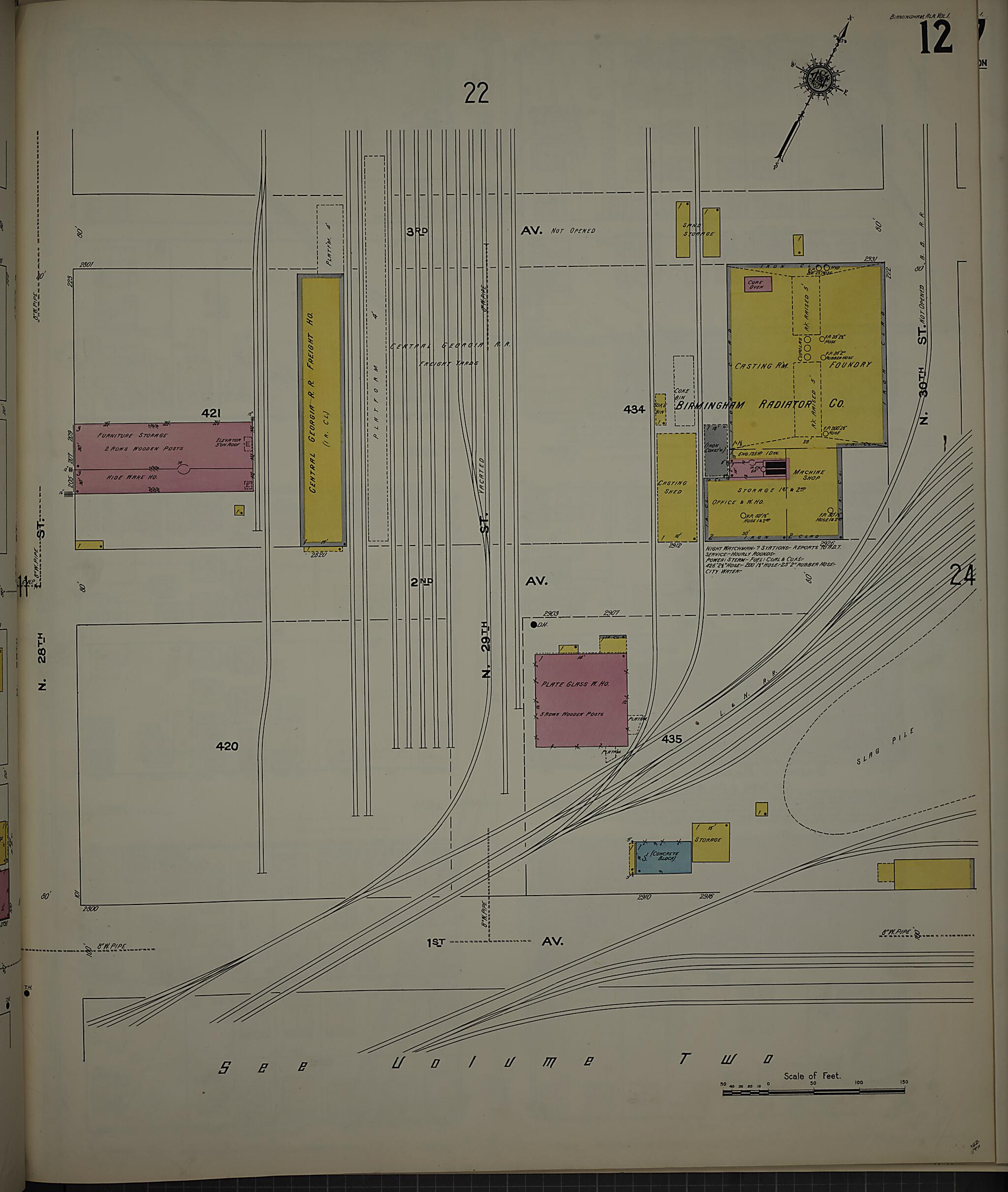 Birmingham, Jefferson County, Alabama 1911 (Sheet 19) by Relic Map Company