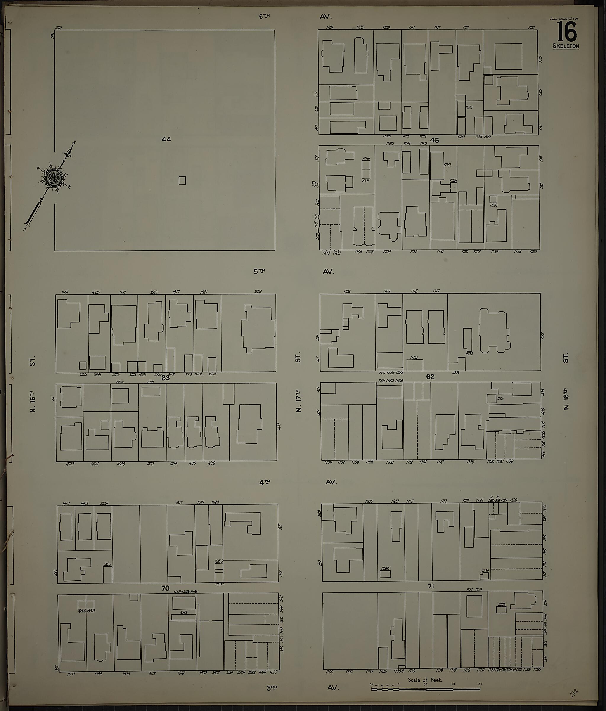 Birmingham, Jefferson County, Alabama 1911 (Sheet 25) by Relic Map Company