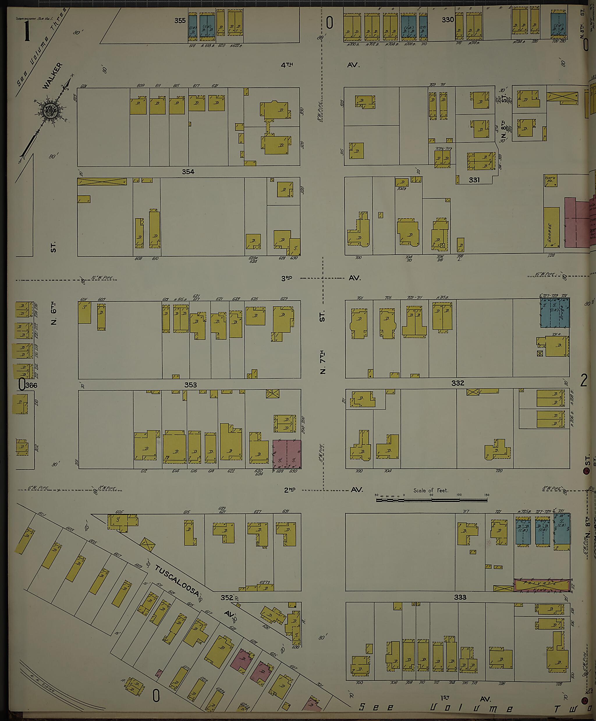 Birmingham, Jefferson County, Alabama 1911 (Sheet 2) by Relic Map Company